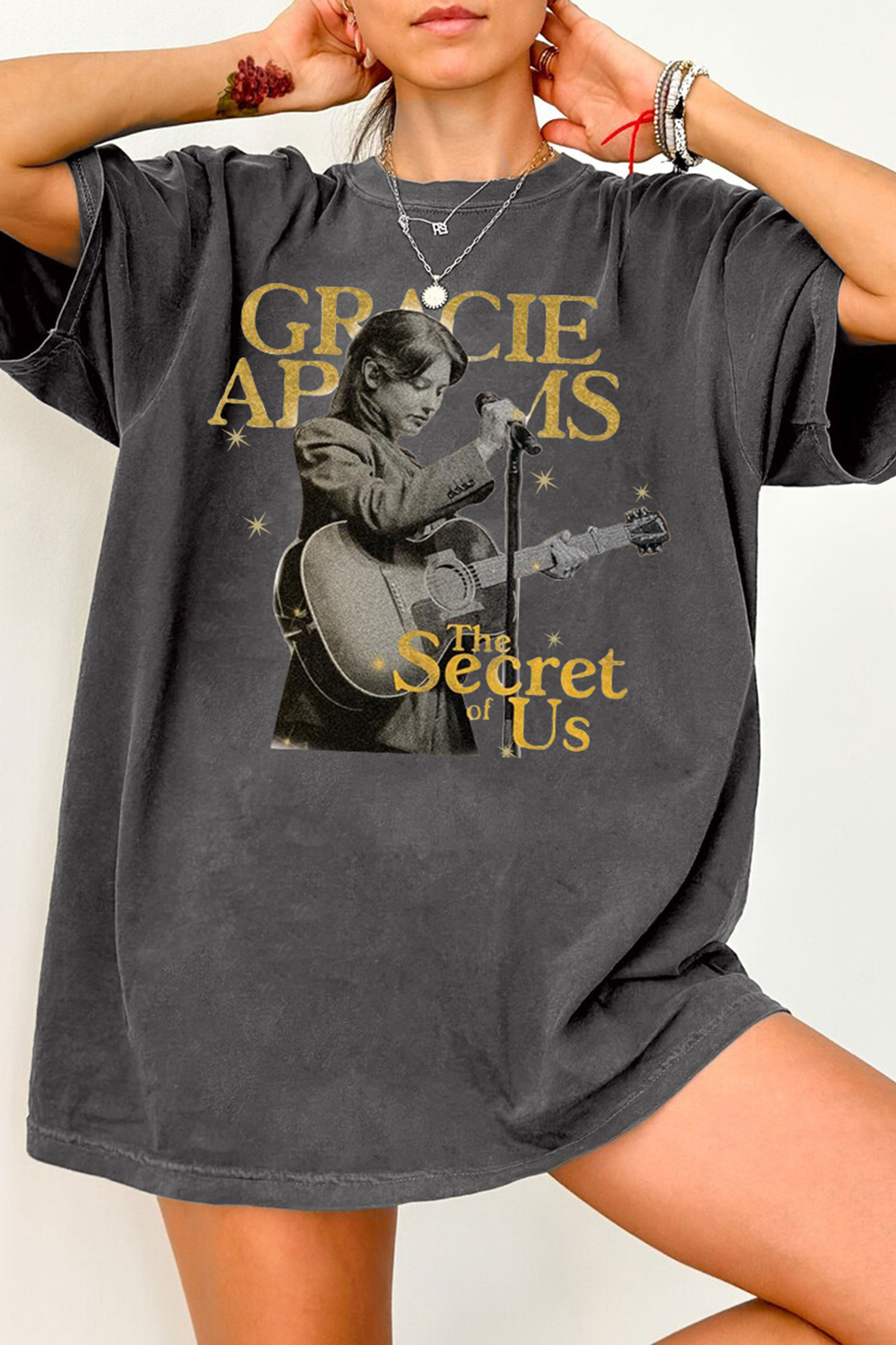 New T-Shirt Gracie Abrams Merch, Shirt Gracie Abrams The Secret Of Us Tour For Women