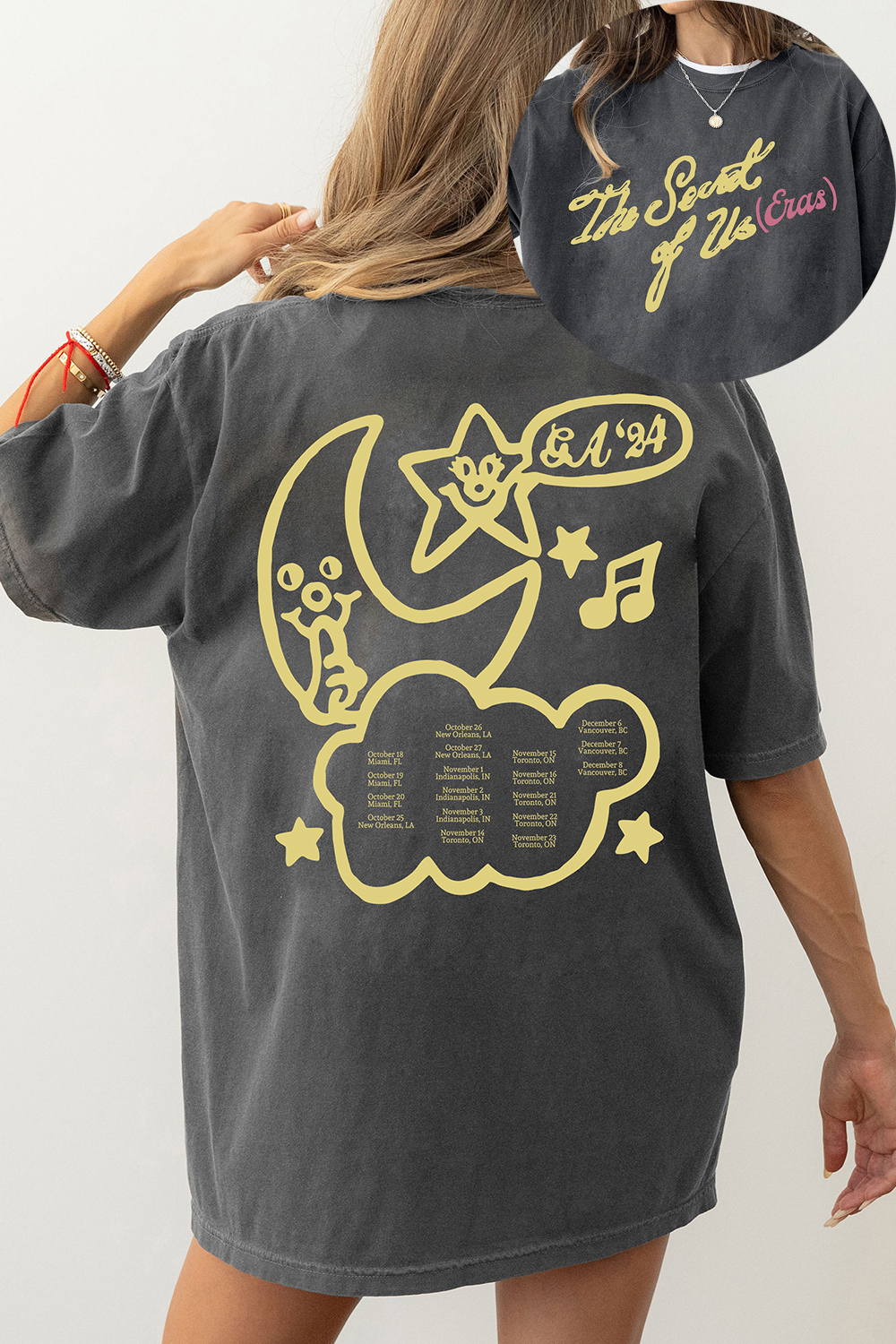 New T-Shirt Gracie Abrams Merch, Shirt Gracie Abrams The Secret Of Us Eras For Women