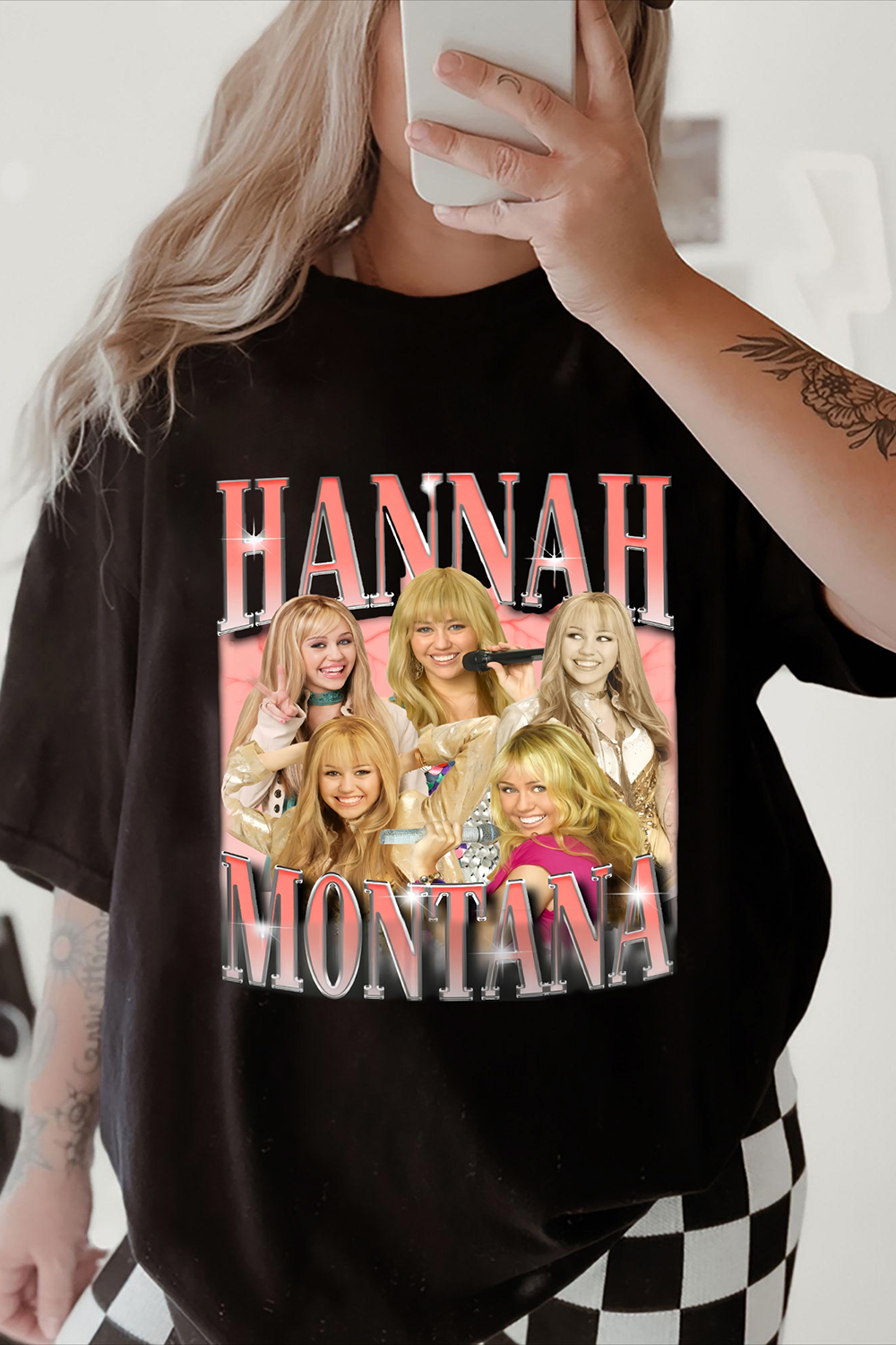 New T-Shirt Hannah Montana Merch, Shirt Hannah Montana Graphic For Women