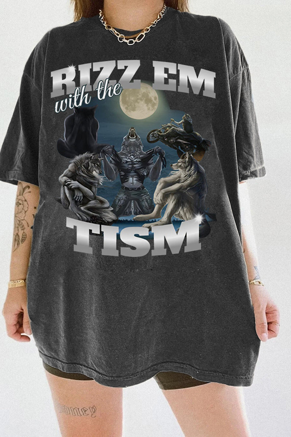 New T-Shirt Funny Wolf Merch, Shirt Funny Wolf Literally Me For Women