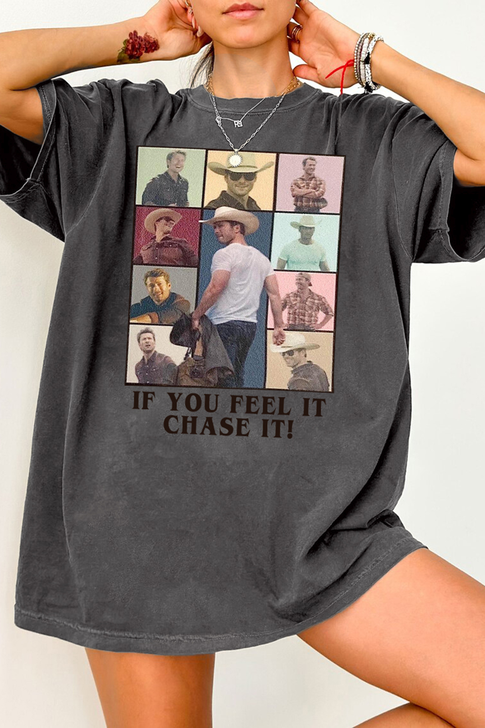 New T-Shirt Glen Powell Merch, Shirt Glen Powell Graphic For Women