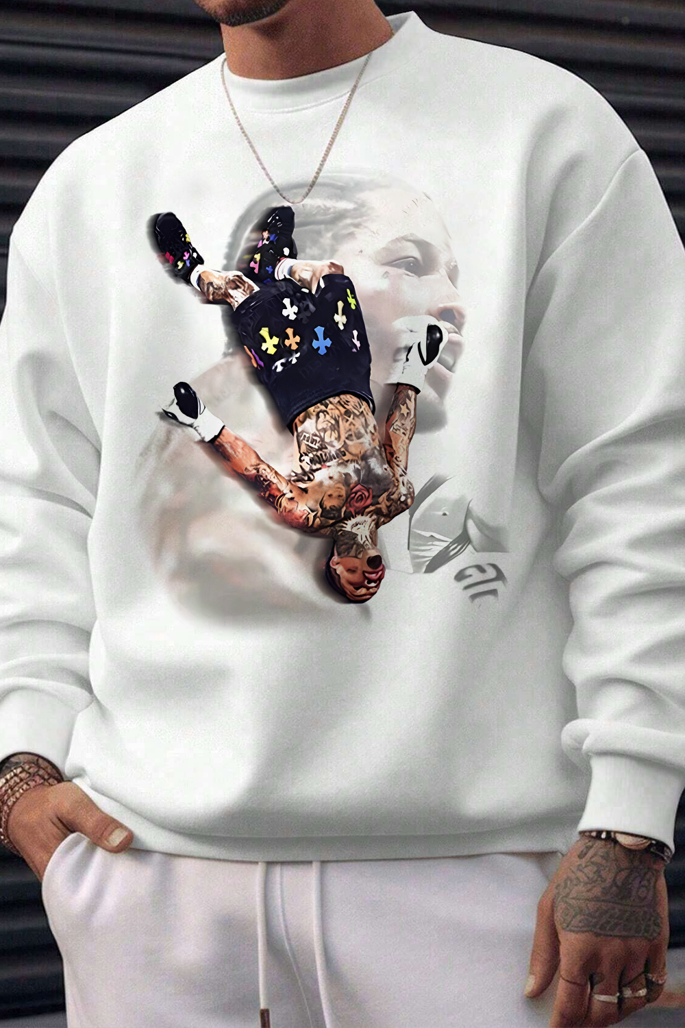 Gervonta Tank Davis Flip  Fleece Sweatshirt For Men