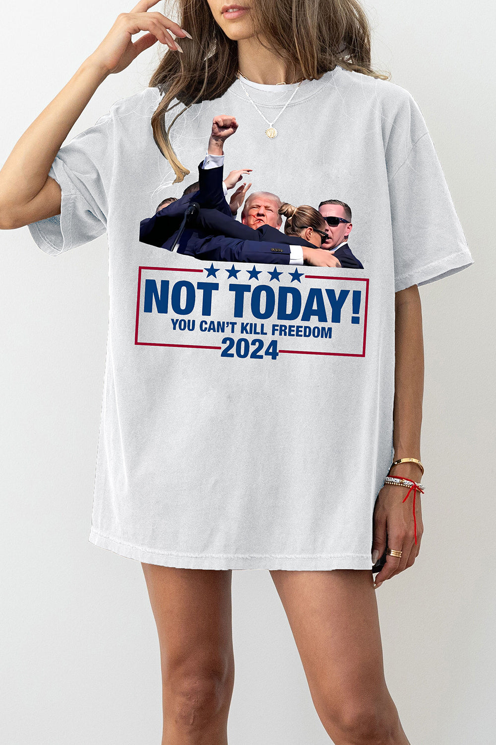 New T-Shirt Fight Donald Merch, Shirt Fight Donald Trump For Women