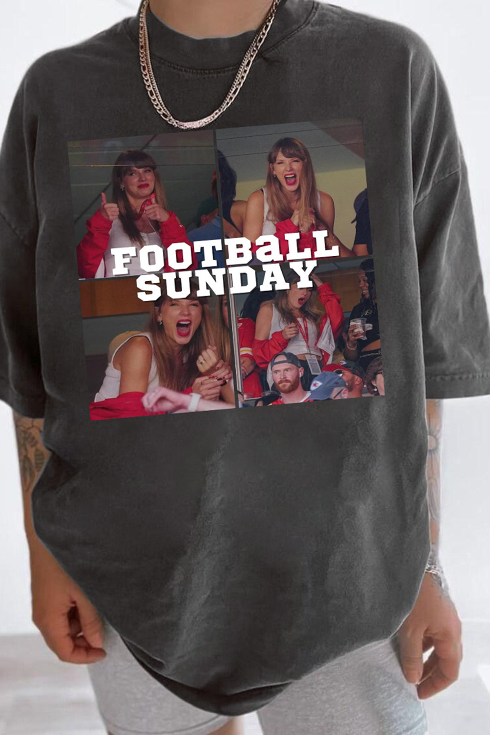 New T-Shirt Football Season Merch, Shirt Football Season Taylor And Travis In My Football Era For Women