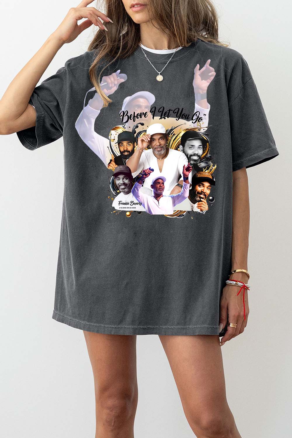 New T-Shirt Frankie Beverly Merch, Shirt Frankie Beverly Before I Let Go For Women