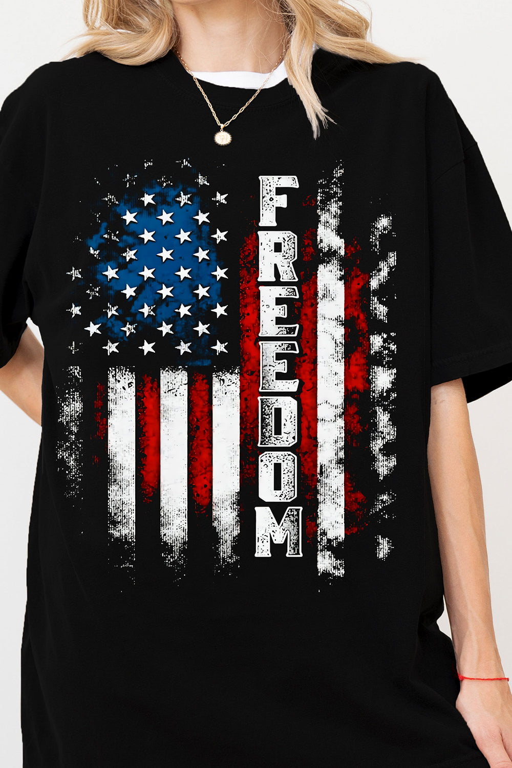 New T-Shirt Freedom Flag Merch, Shirt Freedom Flag For Women