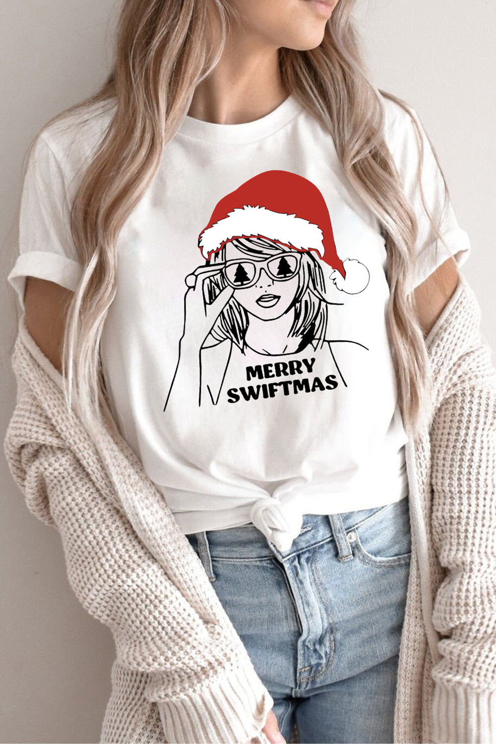 New T-Shirt Festive Merry Merch, Shirt Festive Merry Swiftmas For Women