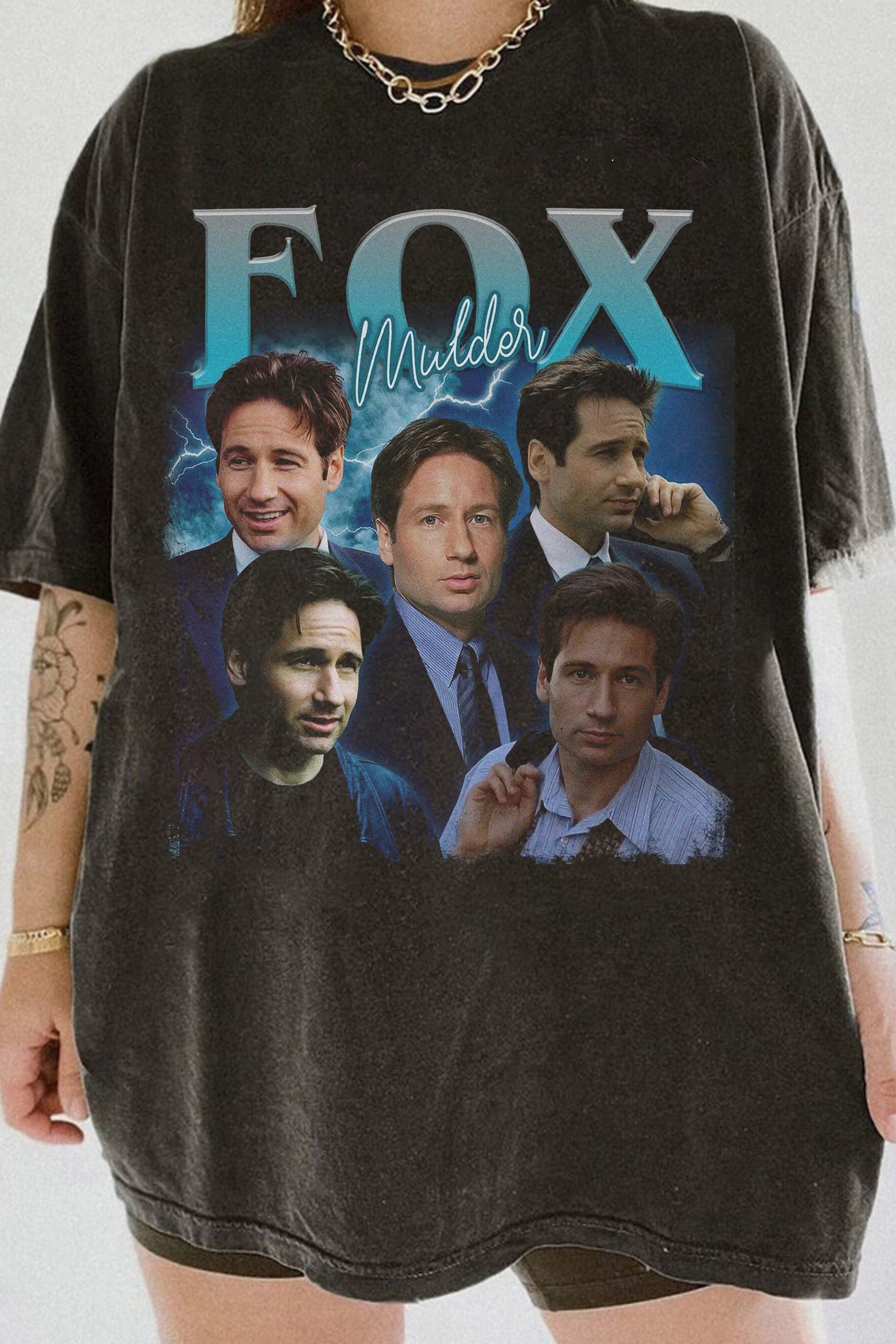New T-Shirt Fox Mulder Merch, Shirt Fox Mulder Fox Mulder Vintage For Women