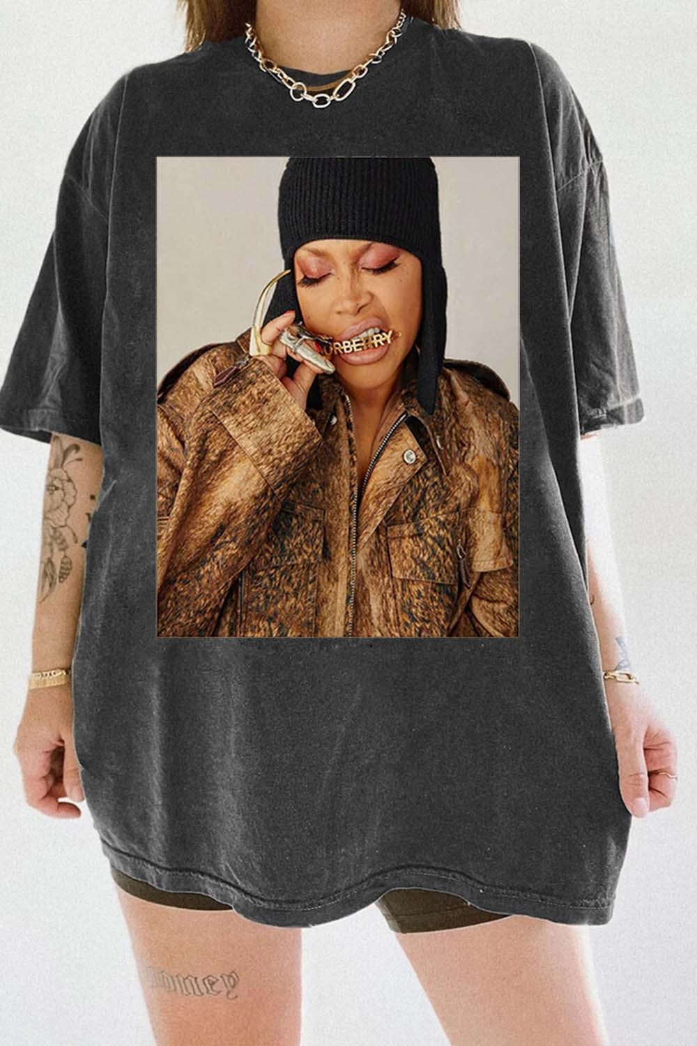 New T-Shirt Erykah Badu Merch, Shirt Erykah Badu 90’S For Women