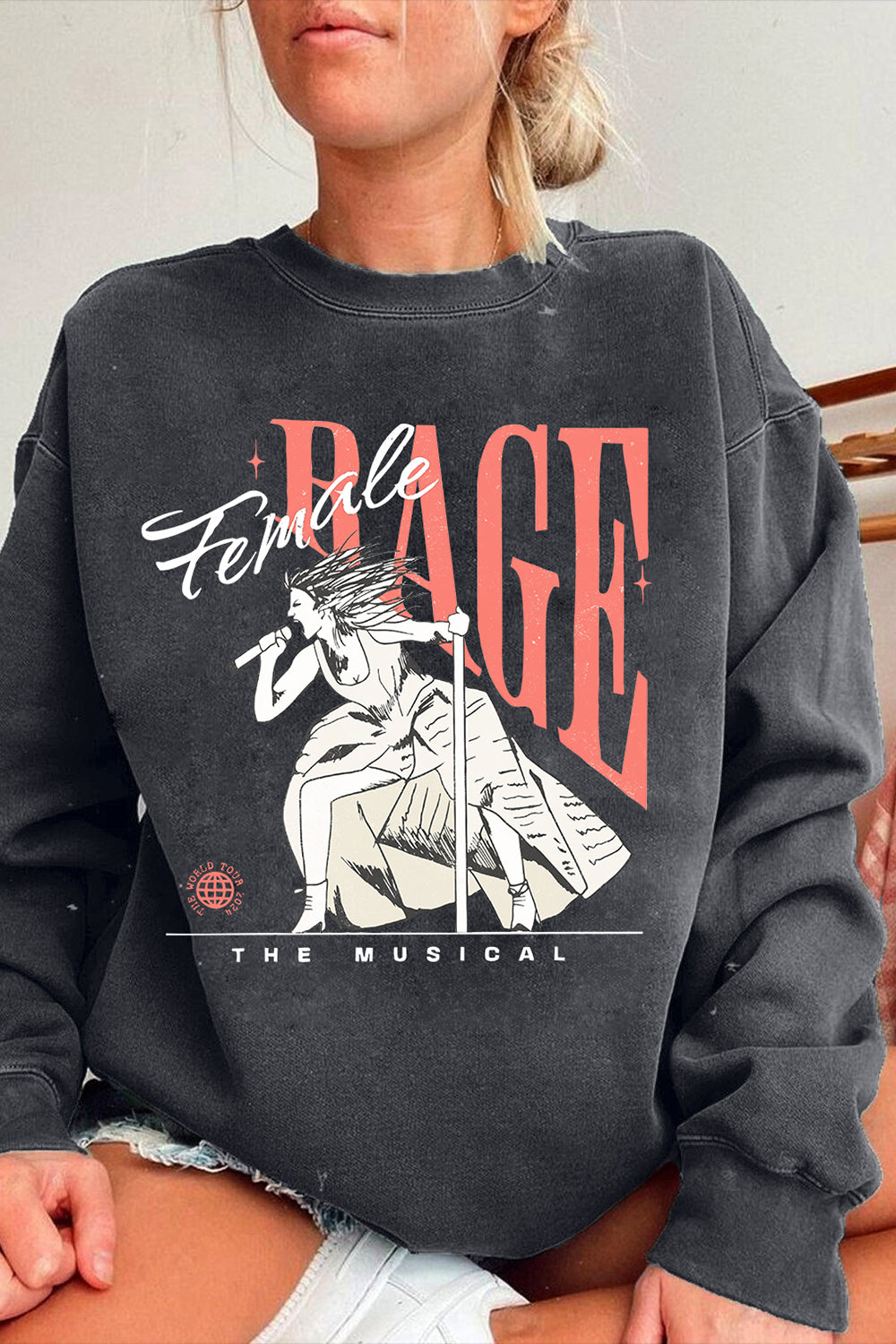 New Female Rage The Musical Eras Concert Sweatshirt For Women