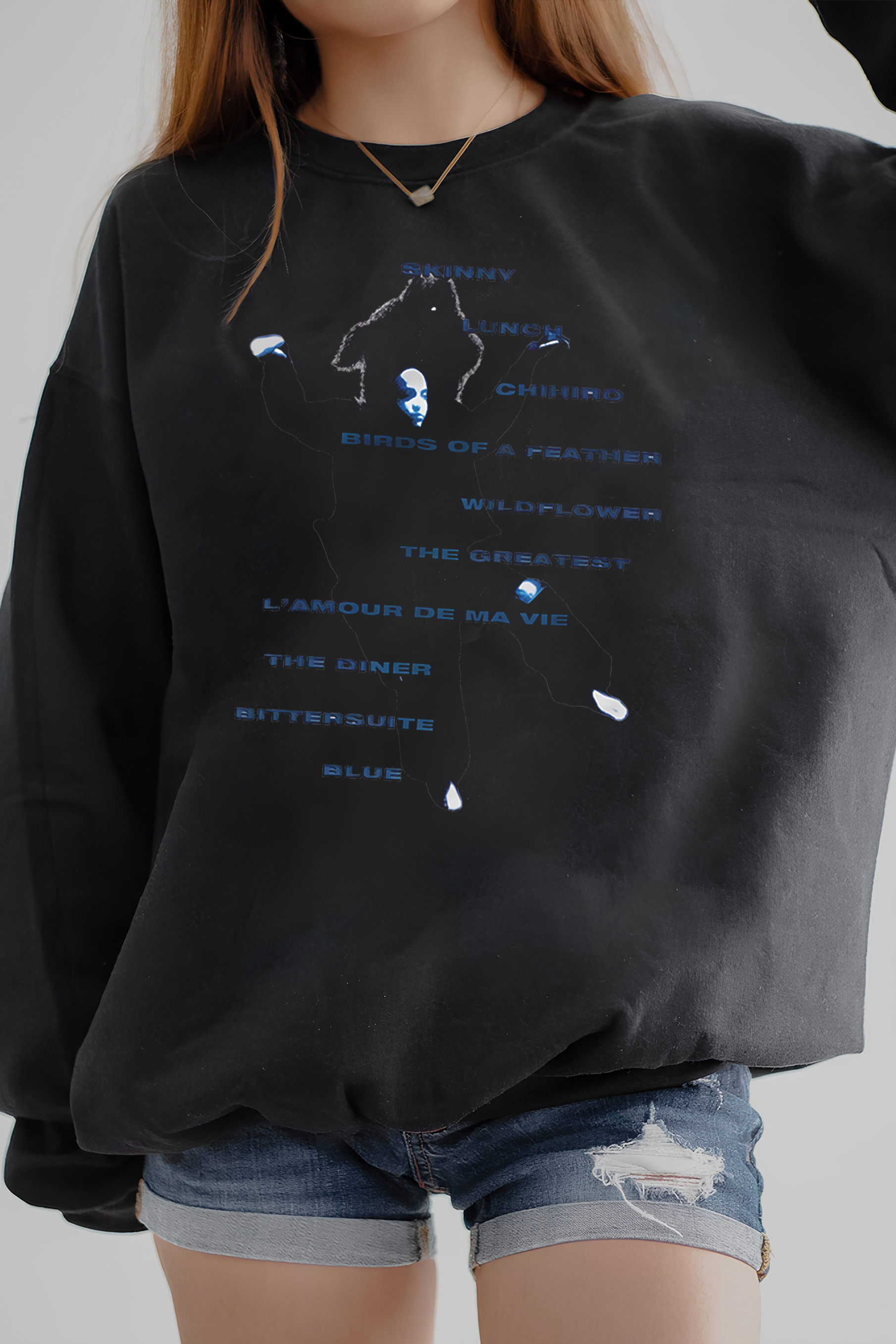 New Falling Billie Graphic Fleece Sweatshirt For Women