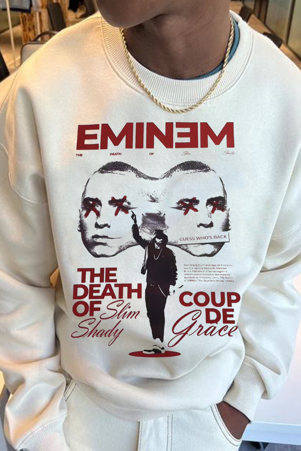 New Eminem Personalized Letter Sweatshirt