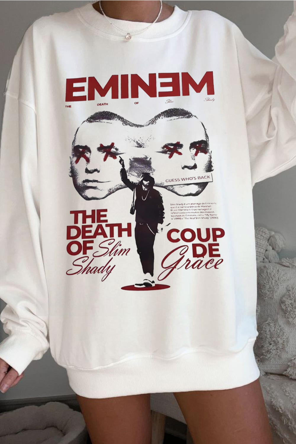 New Eminem Letter Sweatshirt