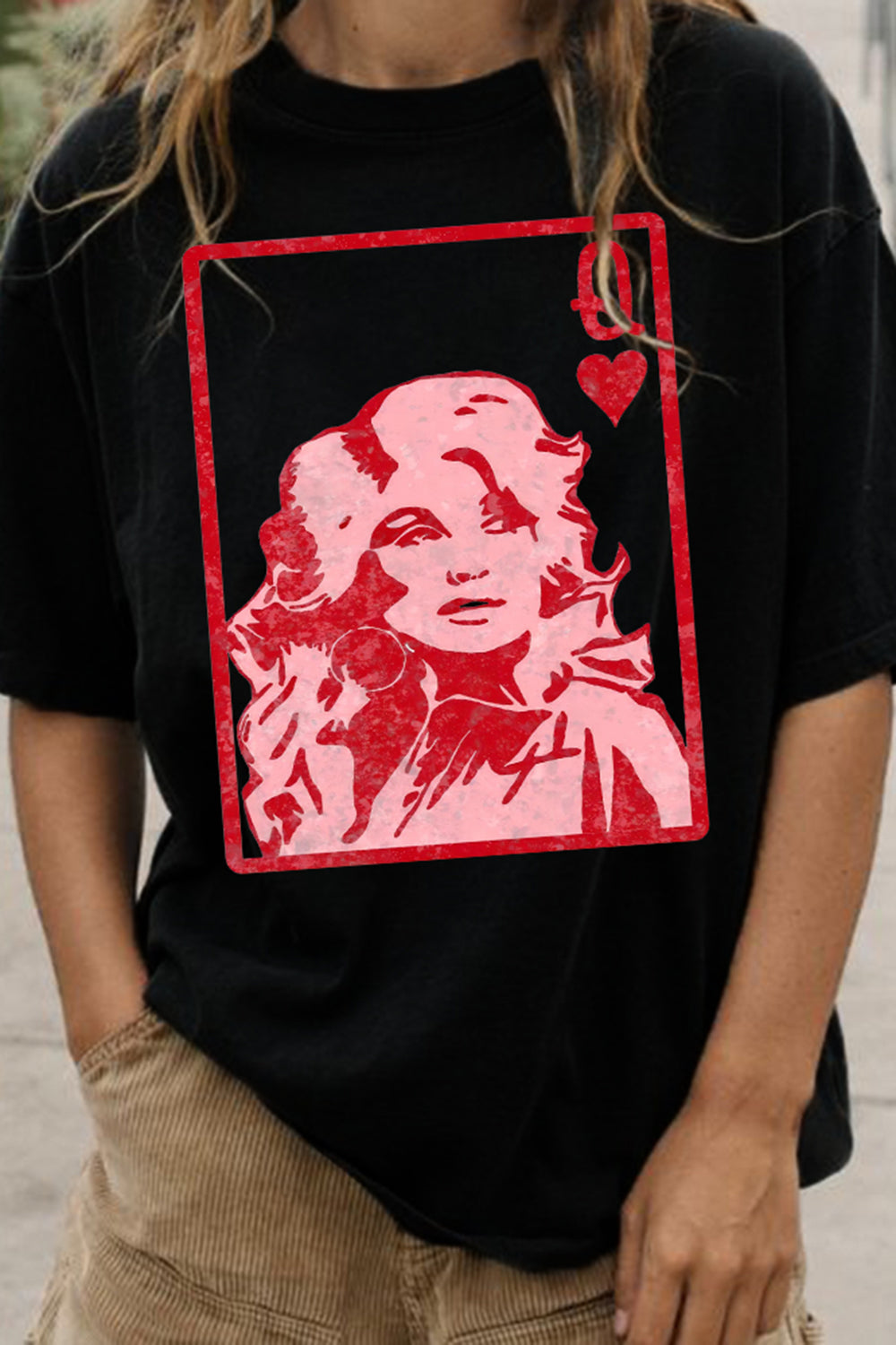 T-Shirt Dolly Queen Merch, Shirt Dolly Queen Of Hearts Card ValentineS Day For Women