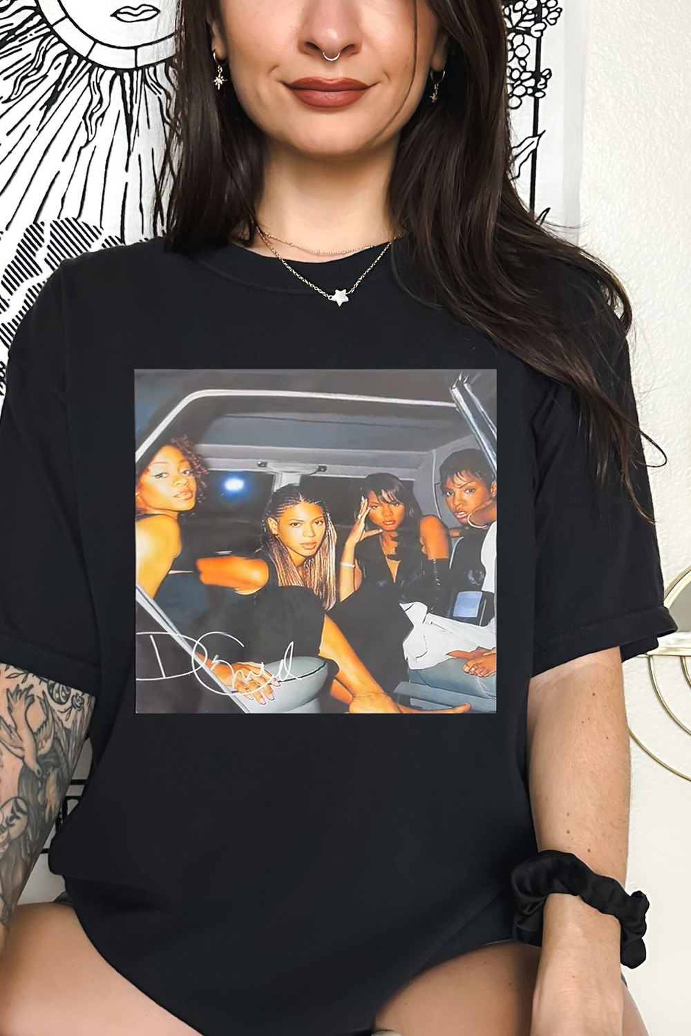T-Shirt Destinychild Girlgroup Merch, Shirt Destinychild Girlgroup Graphic For Women