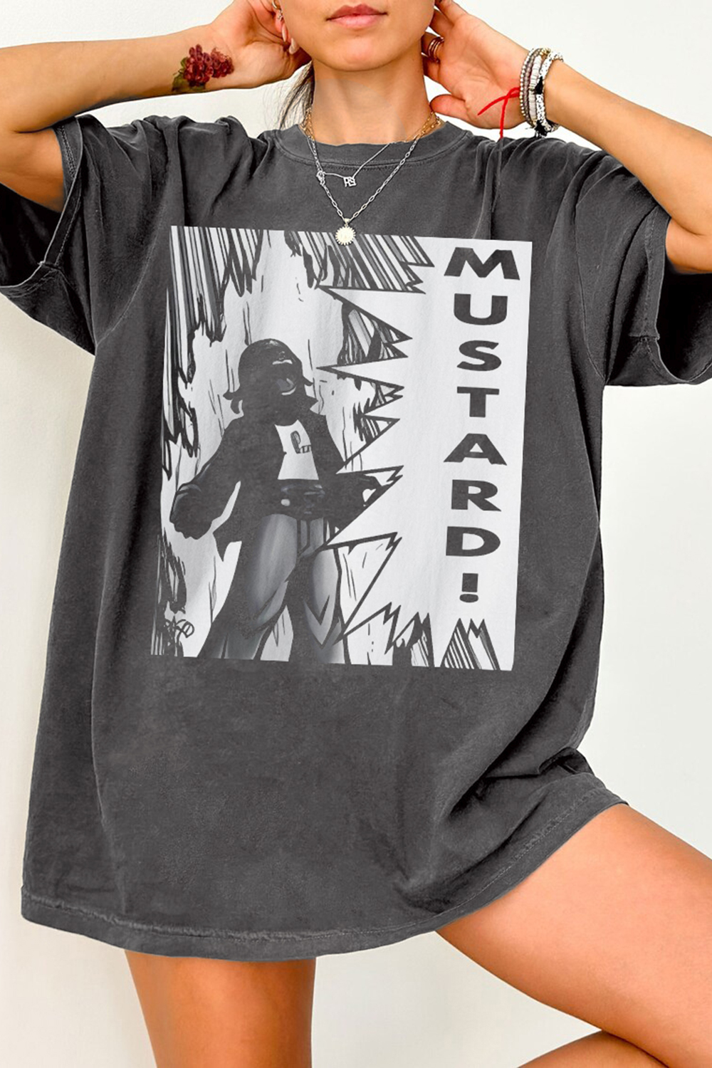 New T-Shirt Dope Anime-Style Merch, Shirt Dope Anime-Style Mustard! Kendrick Lamar For Women