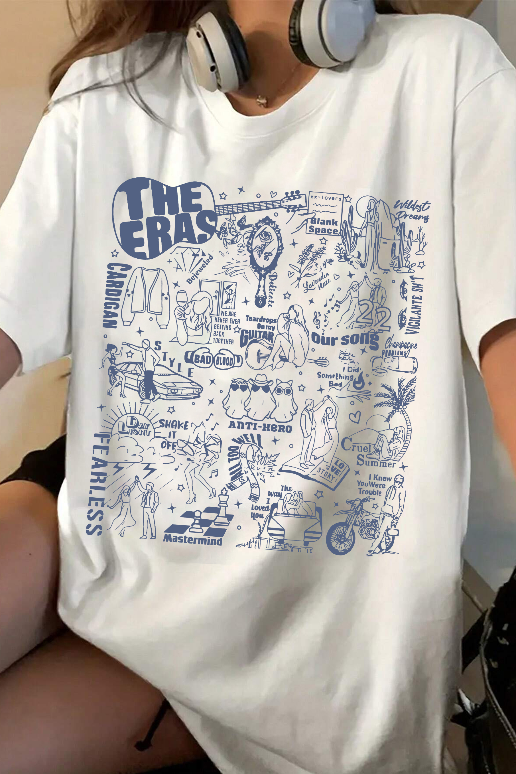 T-Shirt Different Era Merch, Shirt Different Era Ttpd For Women