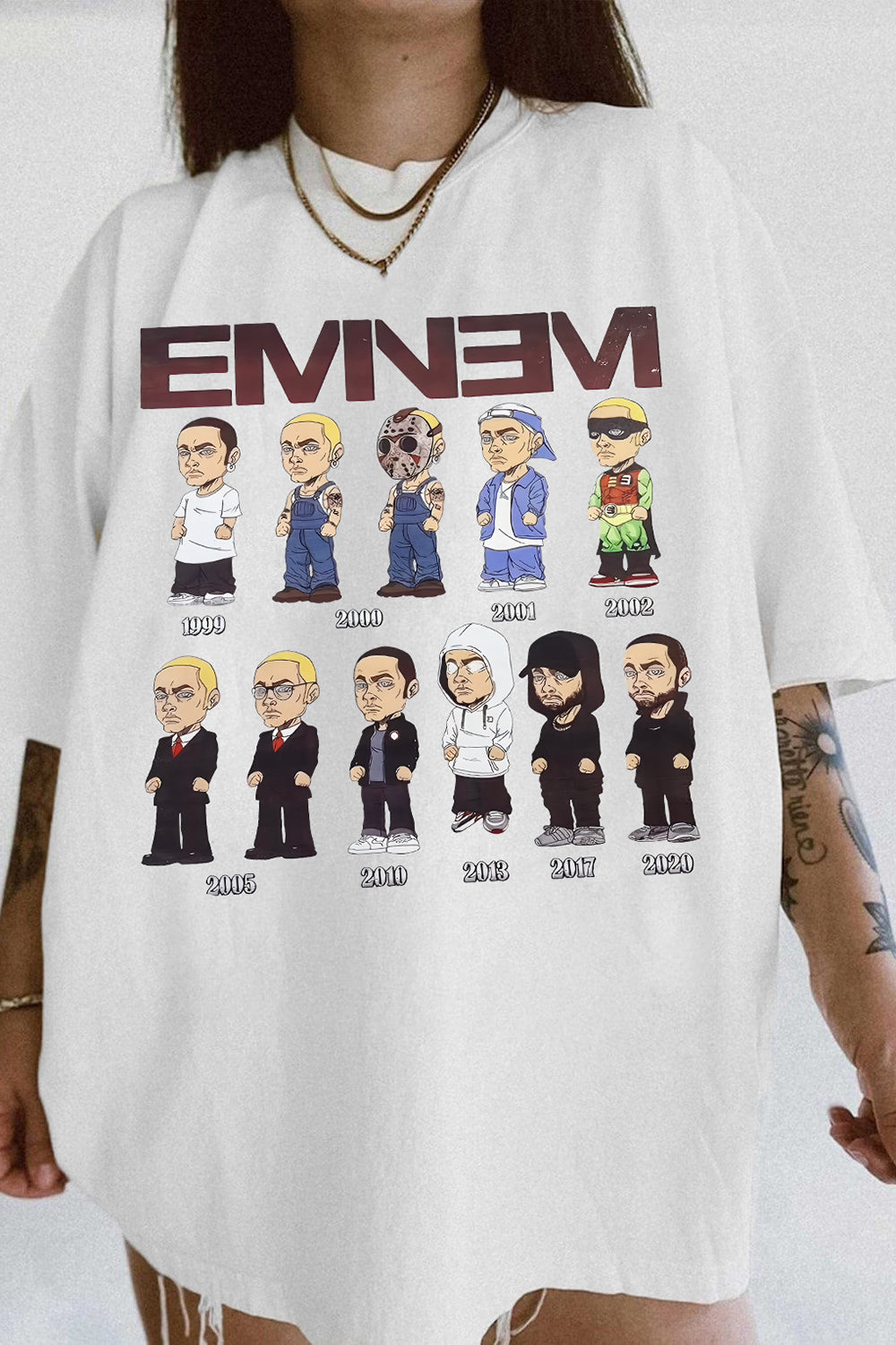New T-Shirt Cute Eminem Merch, Shirt Cute Eminem Slim Shaddy Album For Women