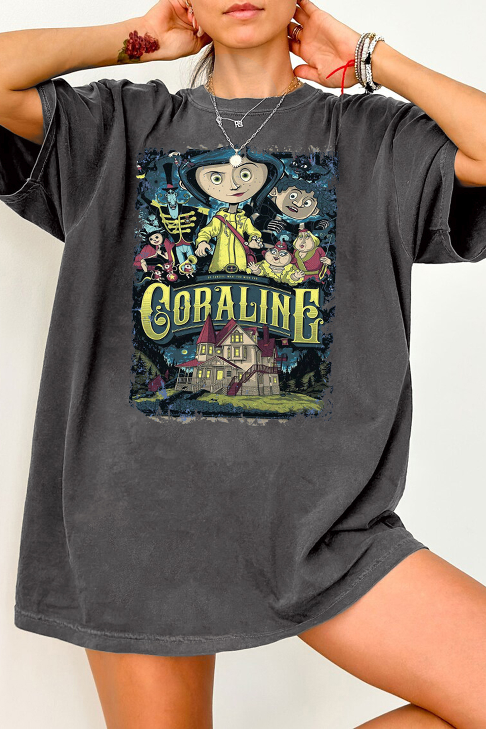 New T-Shirt Coraline Best Merch, Shirt Coraline Best For Coraline Movie Vintage For Women