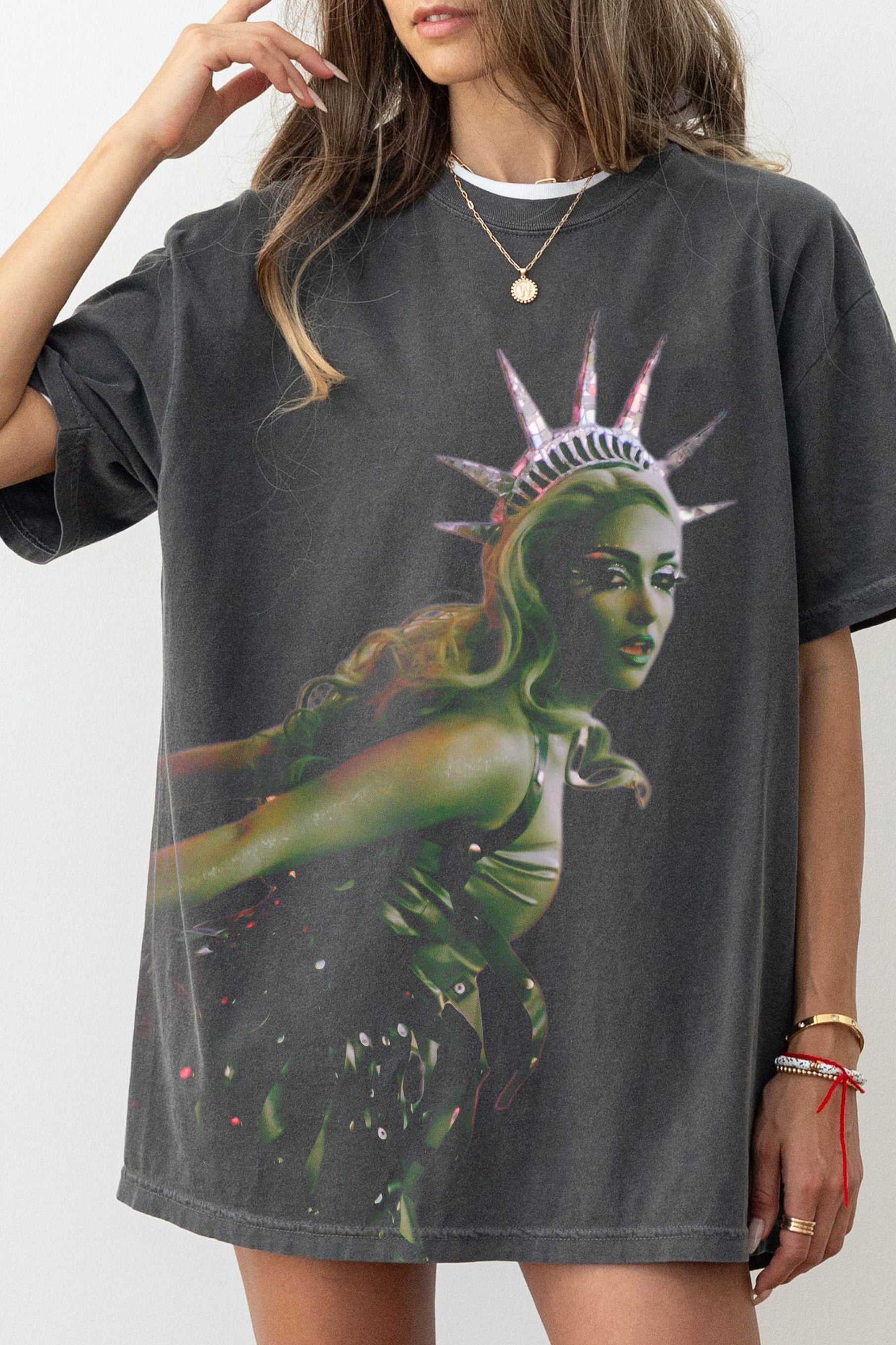New T-Shirt Chappellroan Lady Merch, Shirt Chappellroan Lady Liberty For Women
