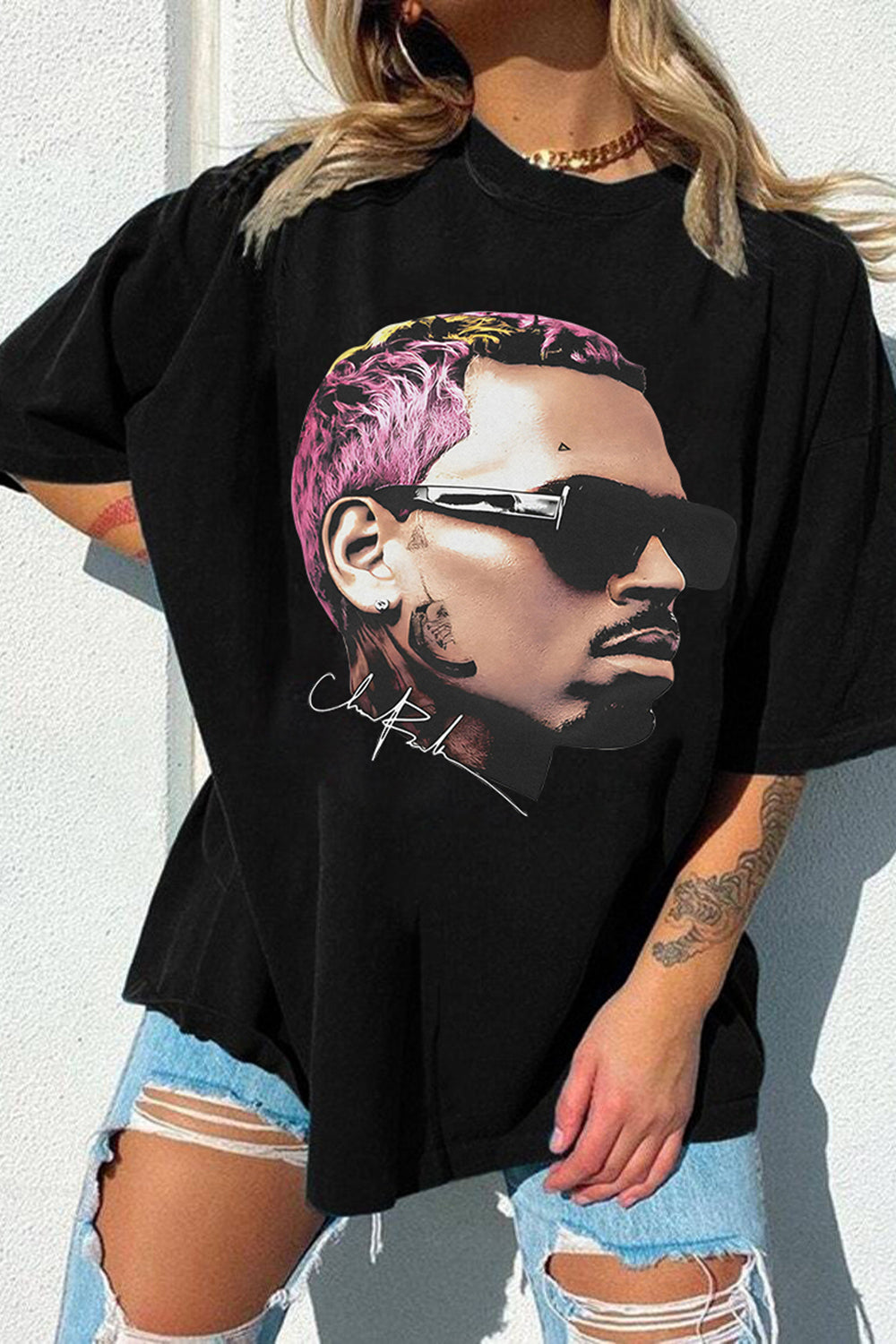 New T-Shirt Chris Brown Merch, Shirt Chris Brown 11 11 Tour 2024 For Women
