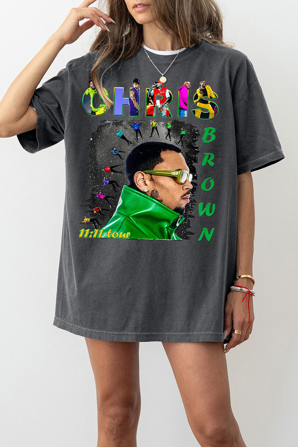 New T-Shirt Chris Brown Merch, Shirt Chris Brown 1111 Tour Chris Brown For Women
