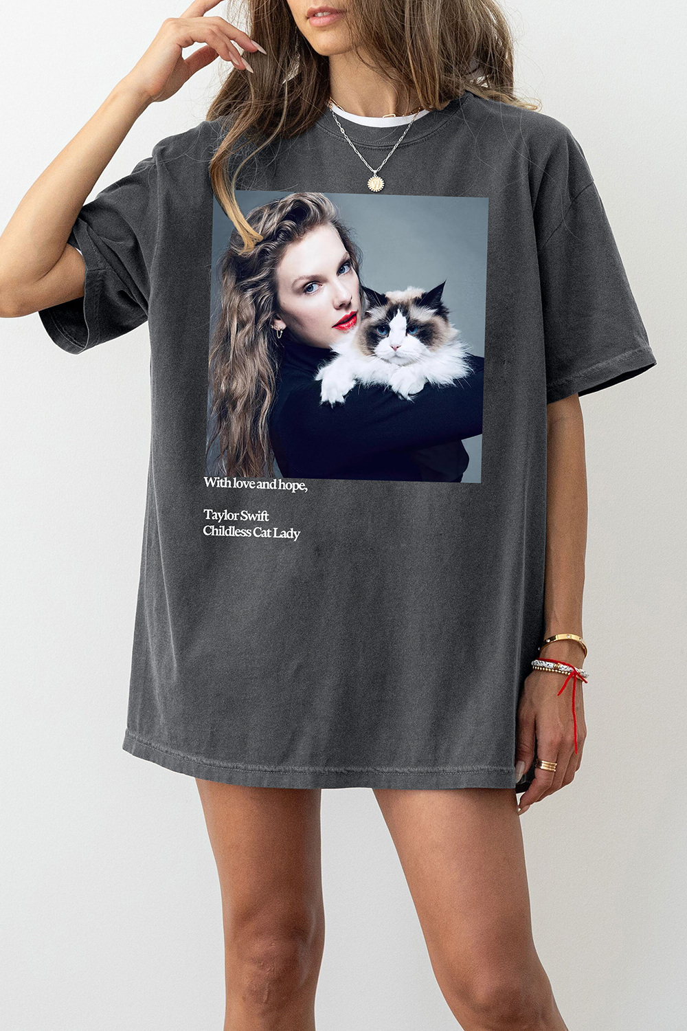 New T-Shirt Childless Cat Merch, Shirt Childless Cat Lady Taylor Swift For Women