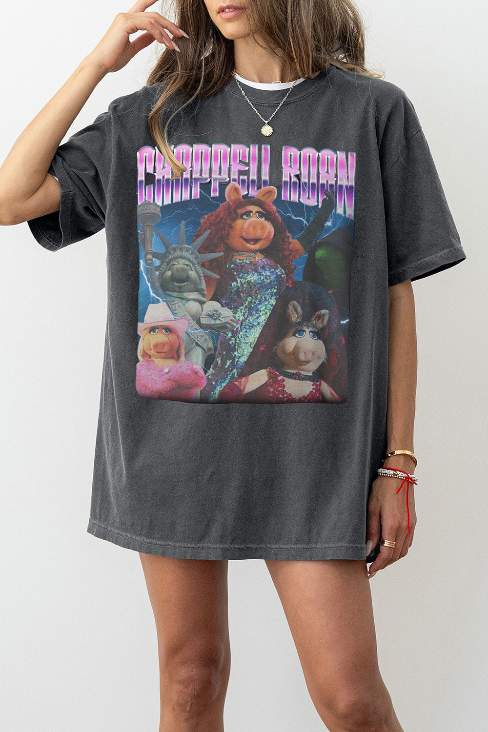 New T-Shirt Chappell Roan Merch, Shirt Chappell Roan Miss Piggy For Women