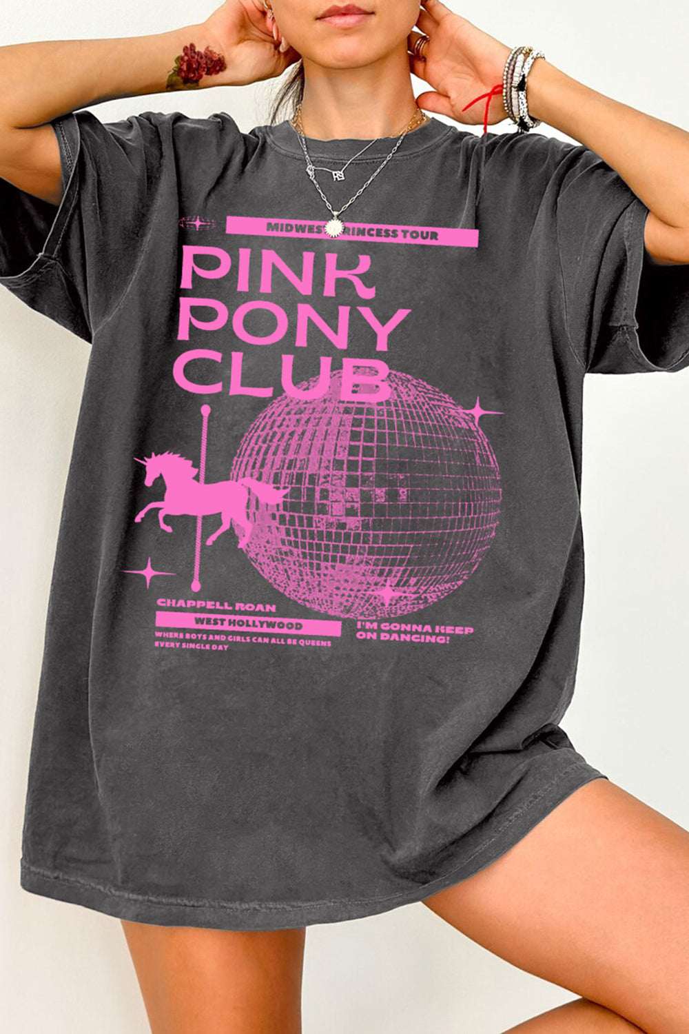 New T-Shirt Chappell Roan Merch, Shirt Chappell Roan Pink Pony Club Lgbt For Women