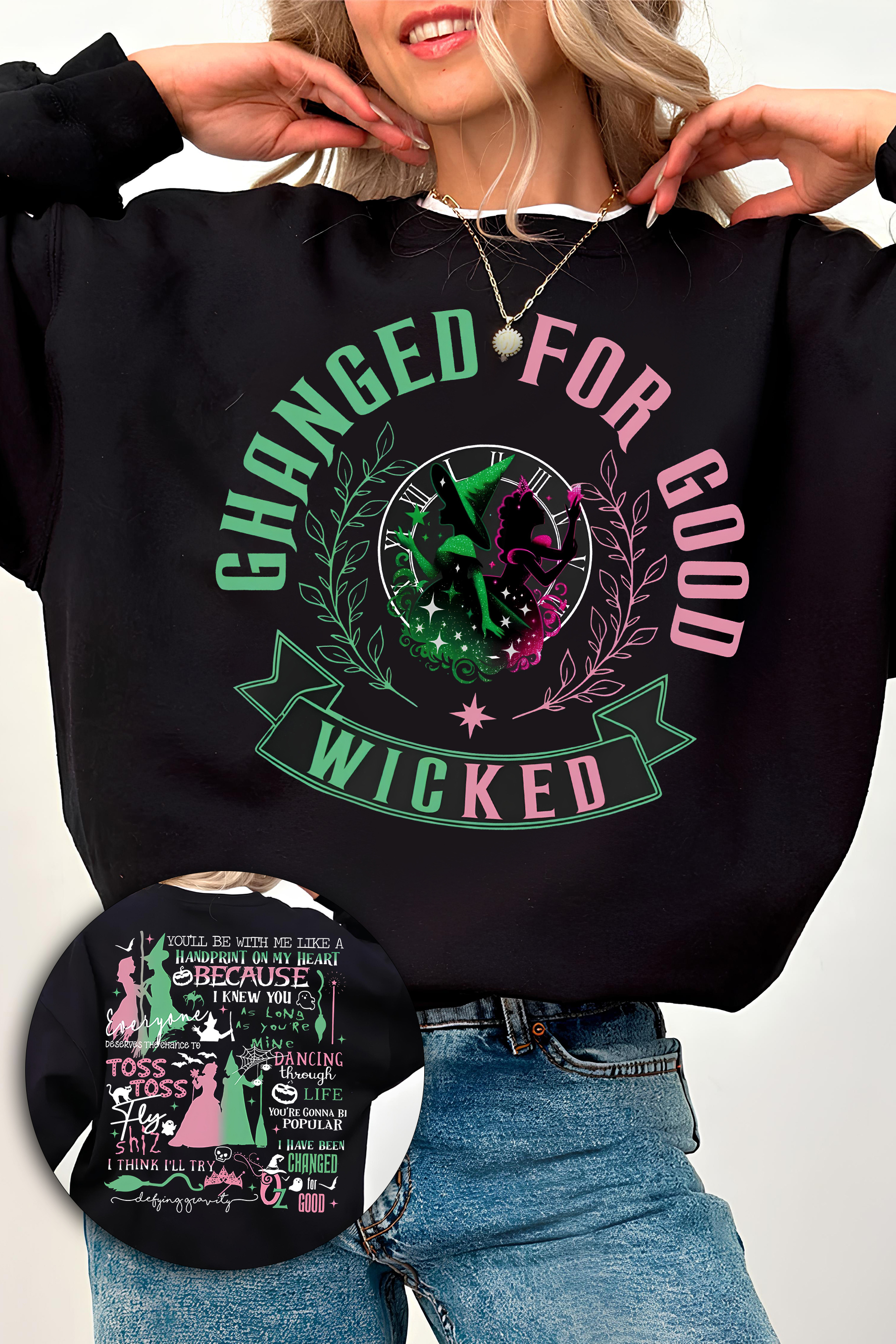 New Changed For Good Wicked Fleece Sweatshirt For Women