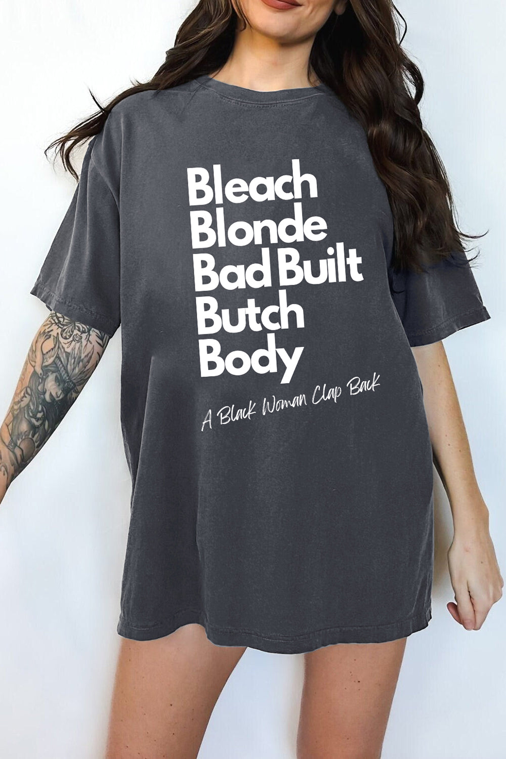 T-Shirt Bleach Blonde Merch, Shirt Bleach Blonde Bad Built Butch Body Funny For Women