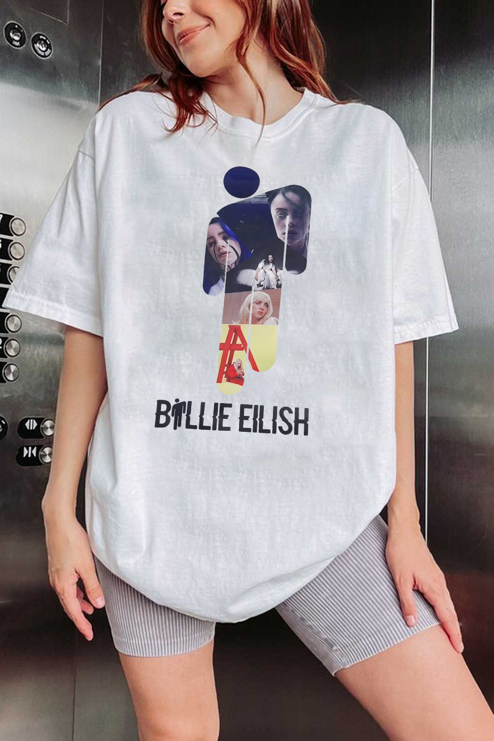 New T-Shirt Billie Eilish Merch, Shirt Billie Eilish Concert Hit Me Hard And Soft Tour For Women