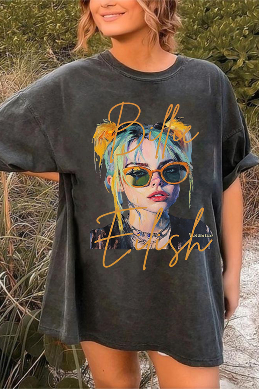 New T-Shirt Billie Eilish Merch, Shirt Billie Eilish Fan Celebrity Culture For Women