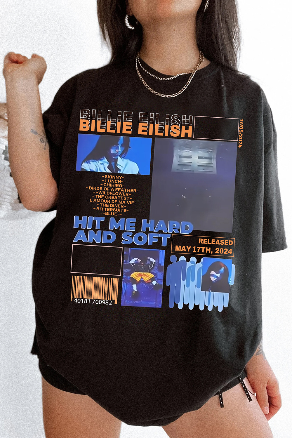 New T-Shirt Billie Eilish Merch, Shirt Billie Eilish Tour For Women