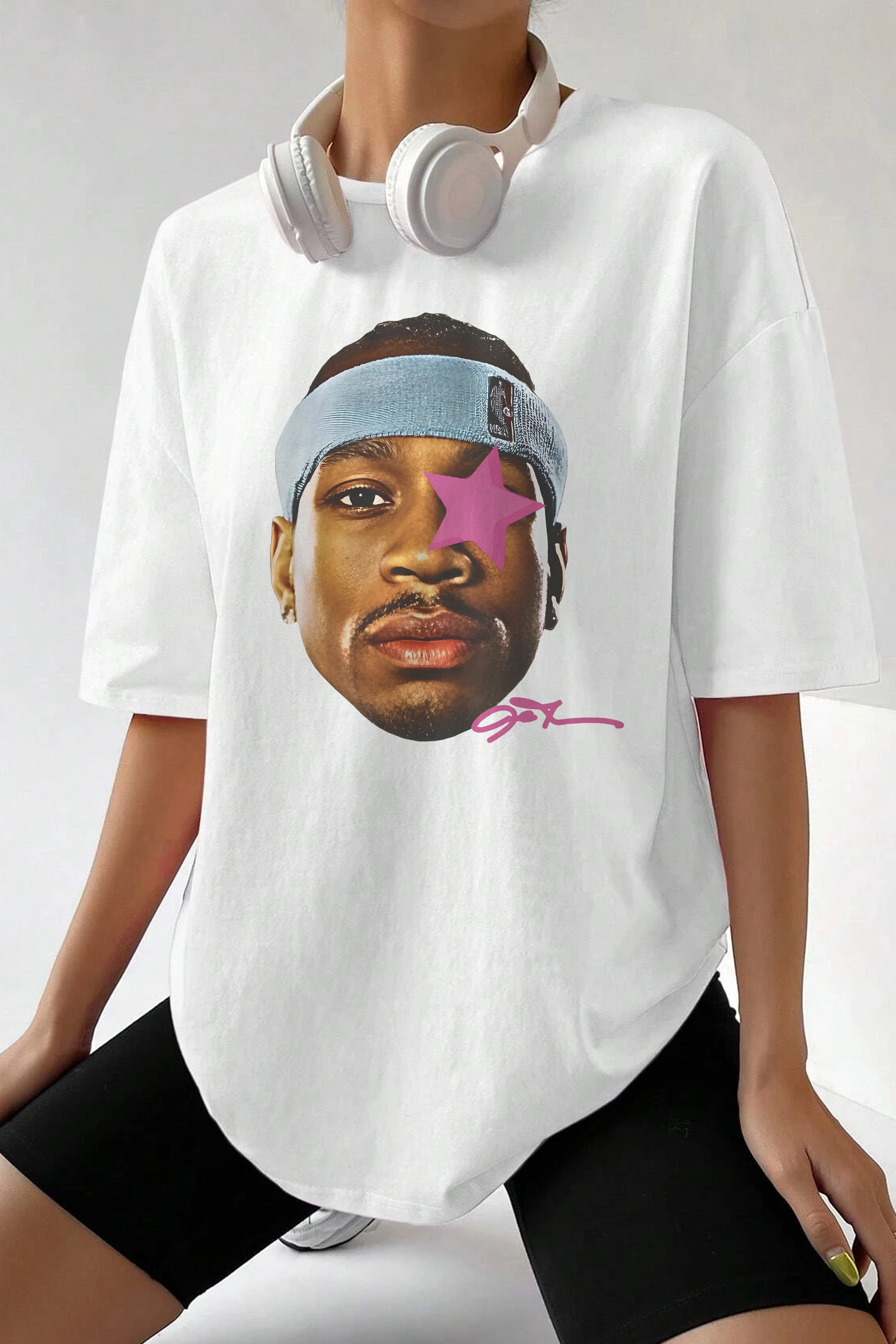 New T-Shirt Big Head Merch, Shirt Big Head Allen Iverson For Women