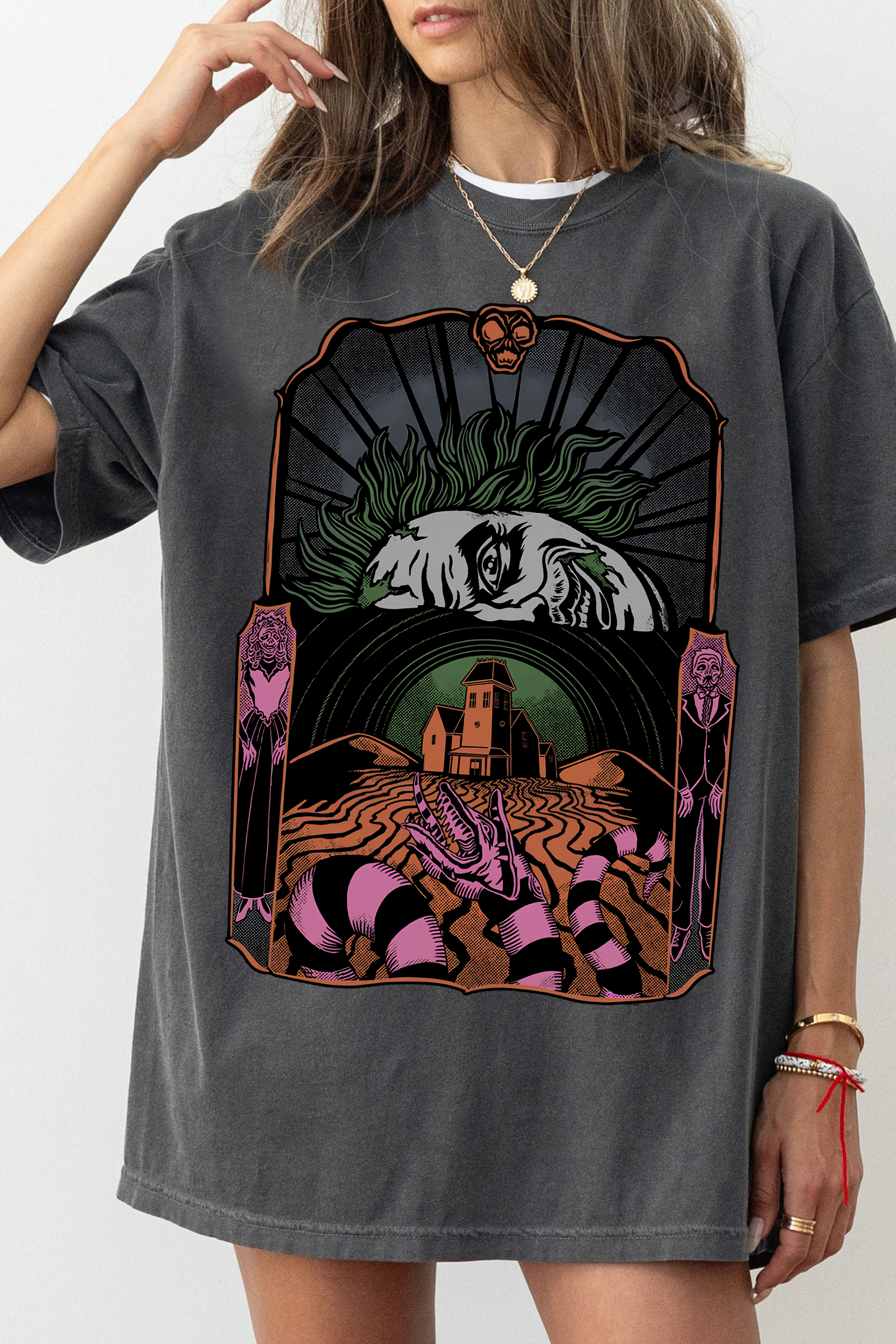 New T-Shirt Beetlejuice Graphic Merch, Shirt Beetlejuice Graphic For Women