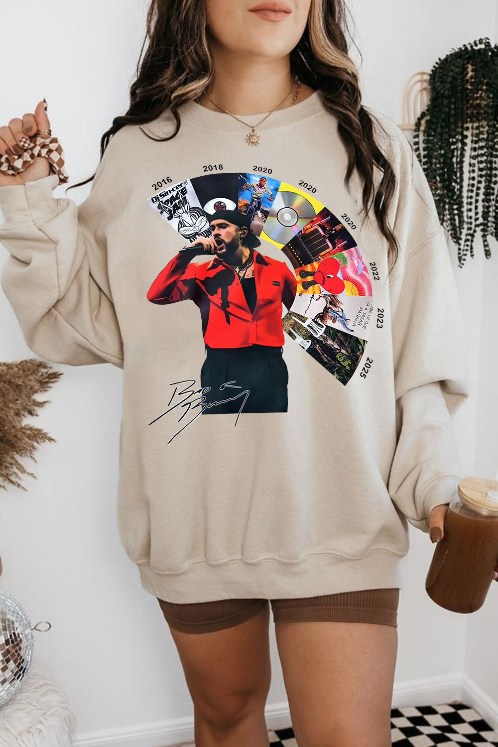 Bad Bunny World Tour Album Sweatshirt For Women