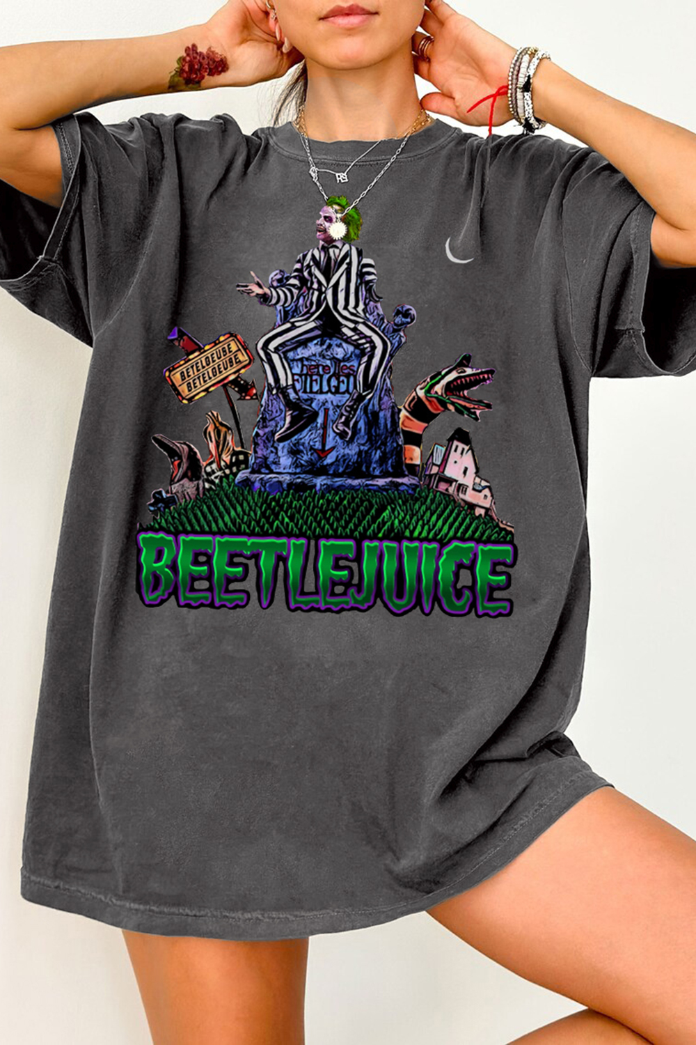 New T-Shirt Beetlejuice Ghost Merch, Shirt Beetlejuice Ghost For Women