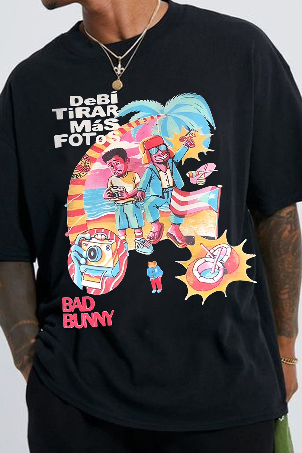 New T-Shirt Bad Bunny Merch, Shirt Bad Bunny Dtmf Merch For Men