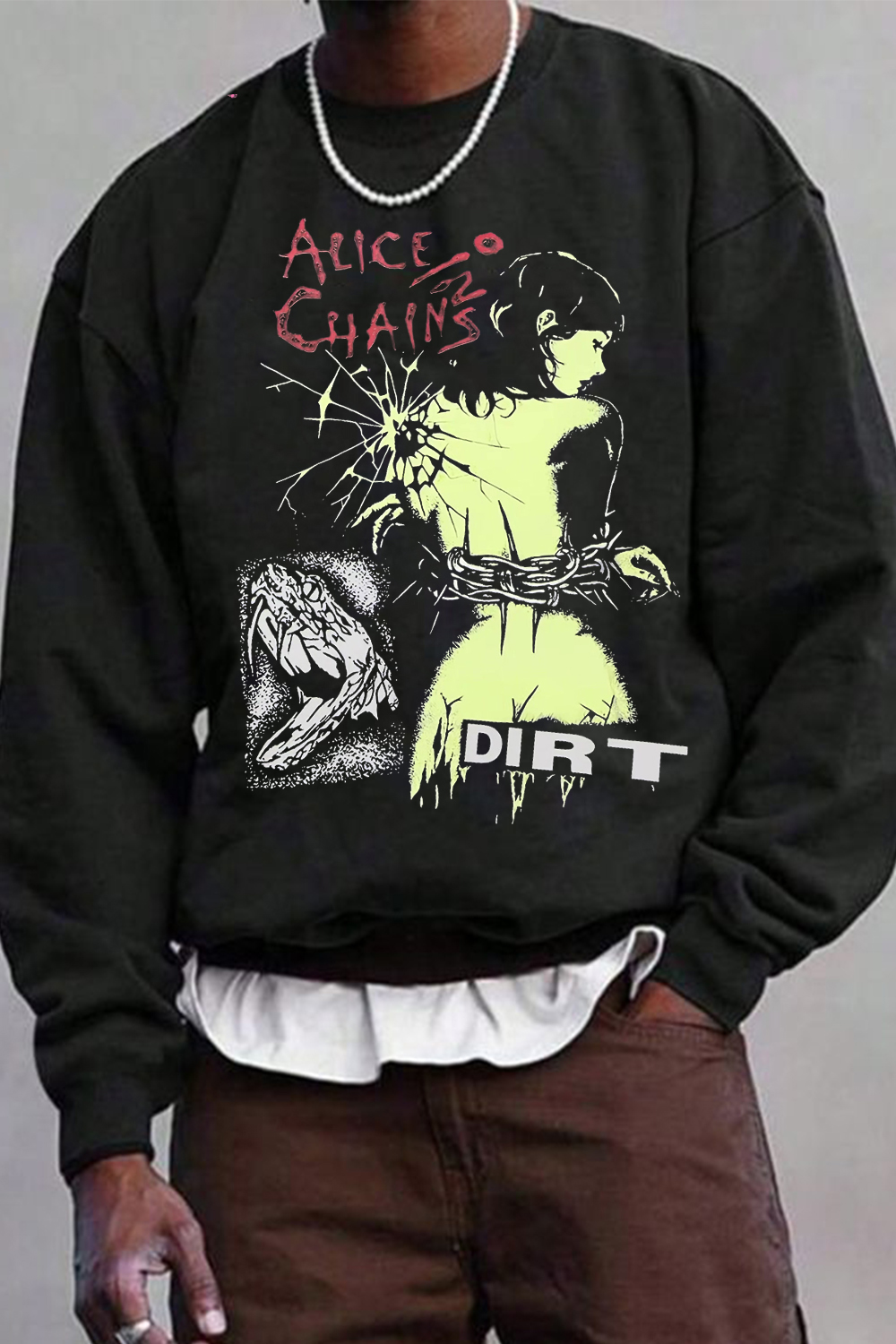 New Aliceinchains Crew Neck Sweatshirt