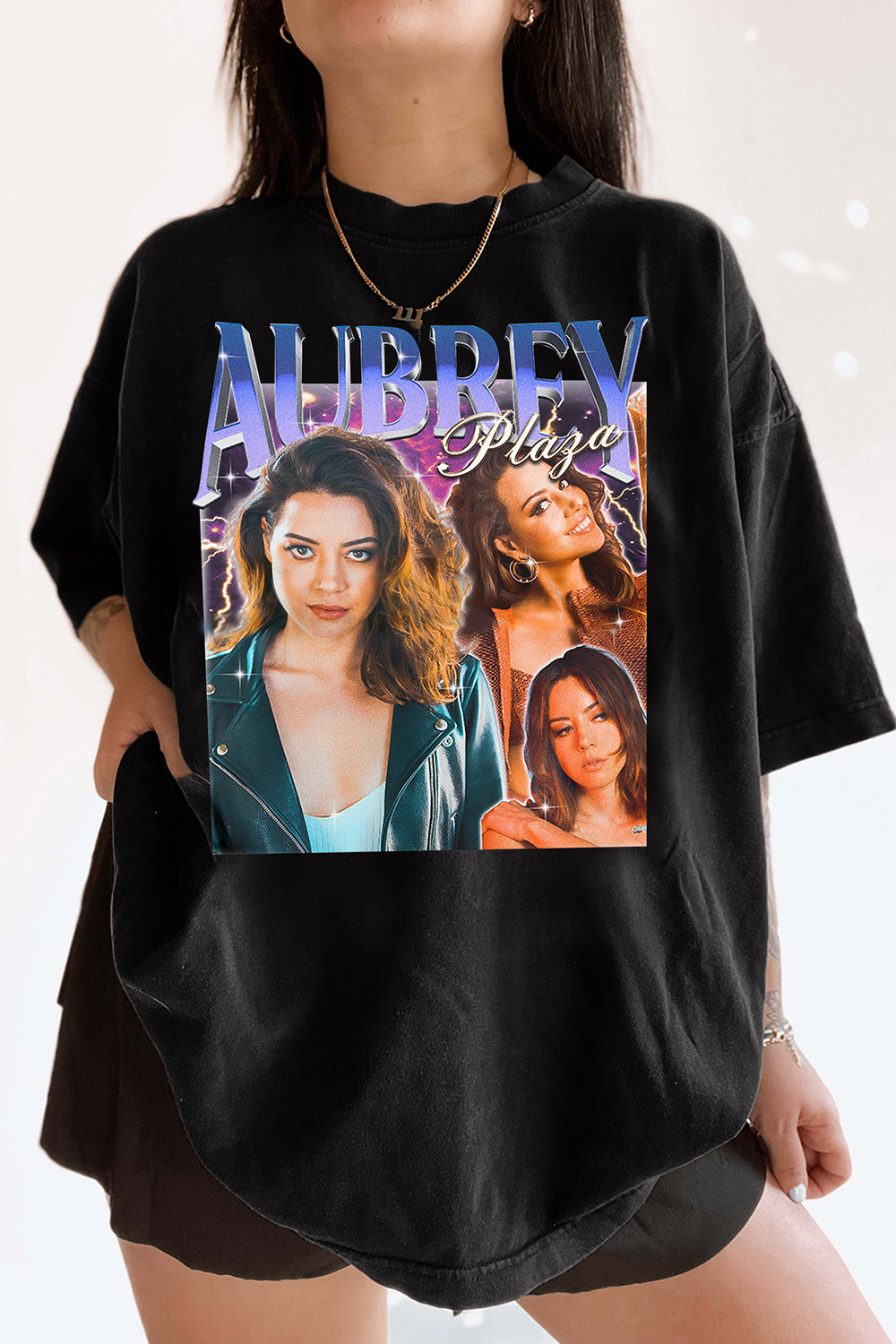 New T-Shirt Aubrey Plaza Merch, Shirt Aubrey Plaza Merch Graphic For Women