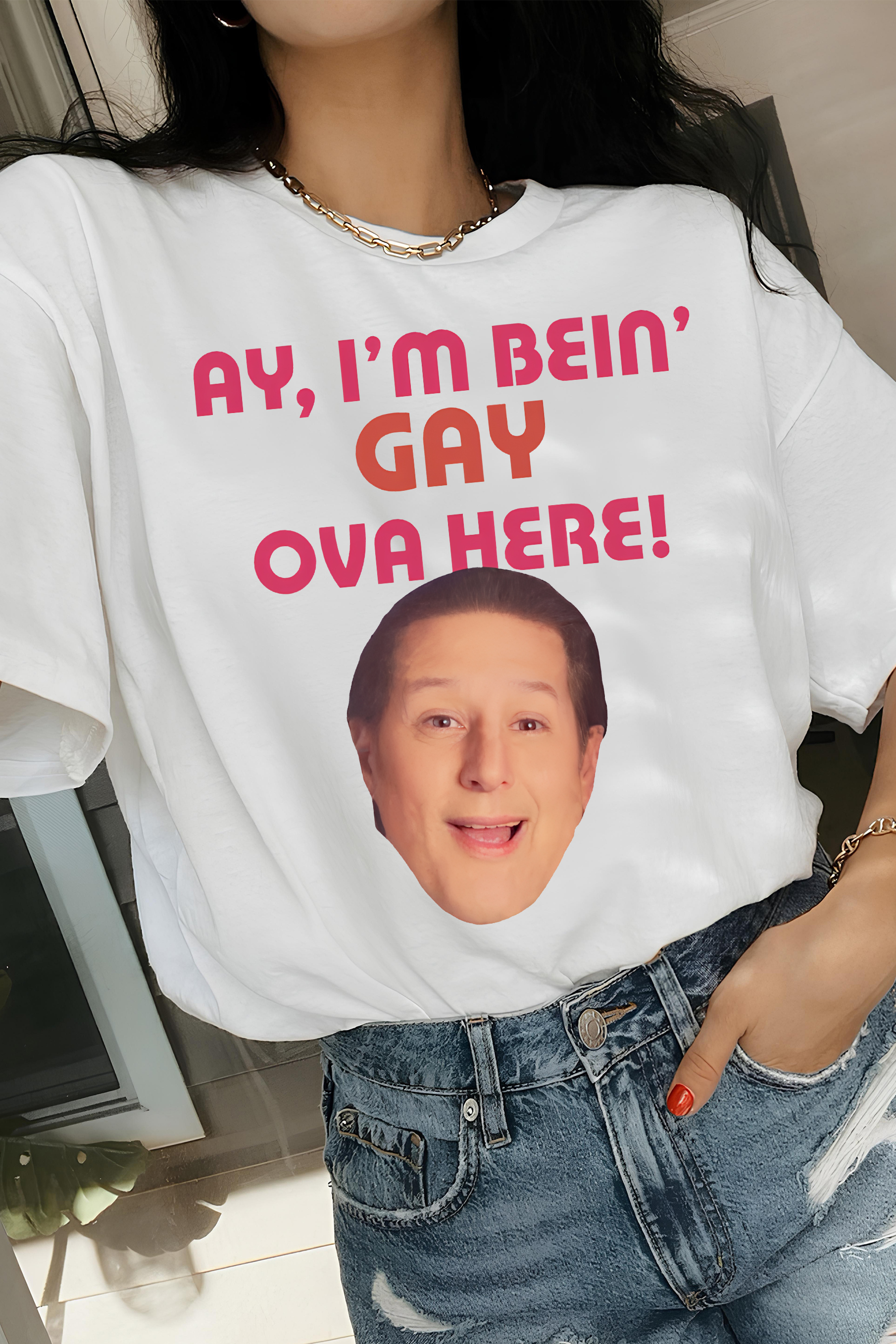 New T-Shirt Anthony Atamanuik Merch, Shirt Anthony Atamanuik Ay IM Bein Gay Over Here For Women