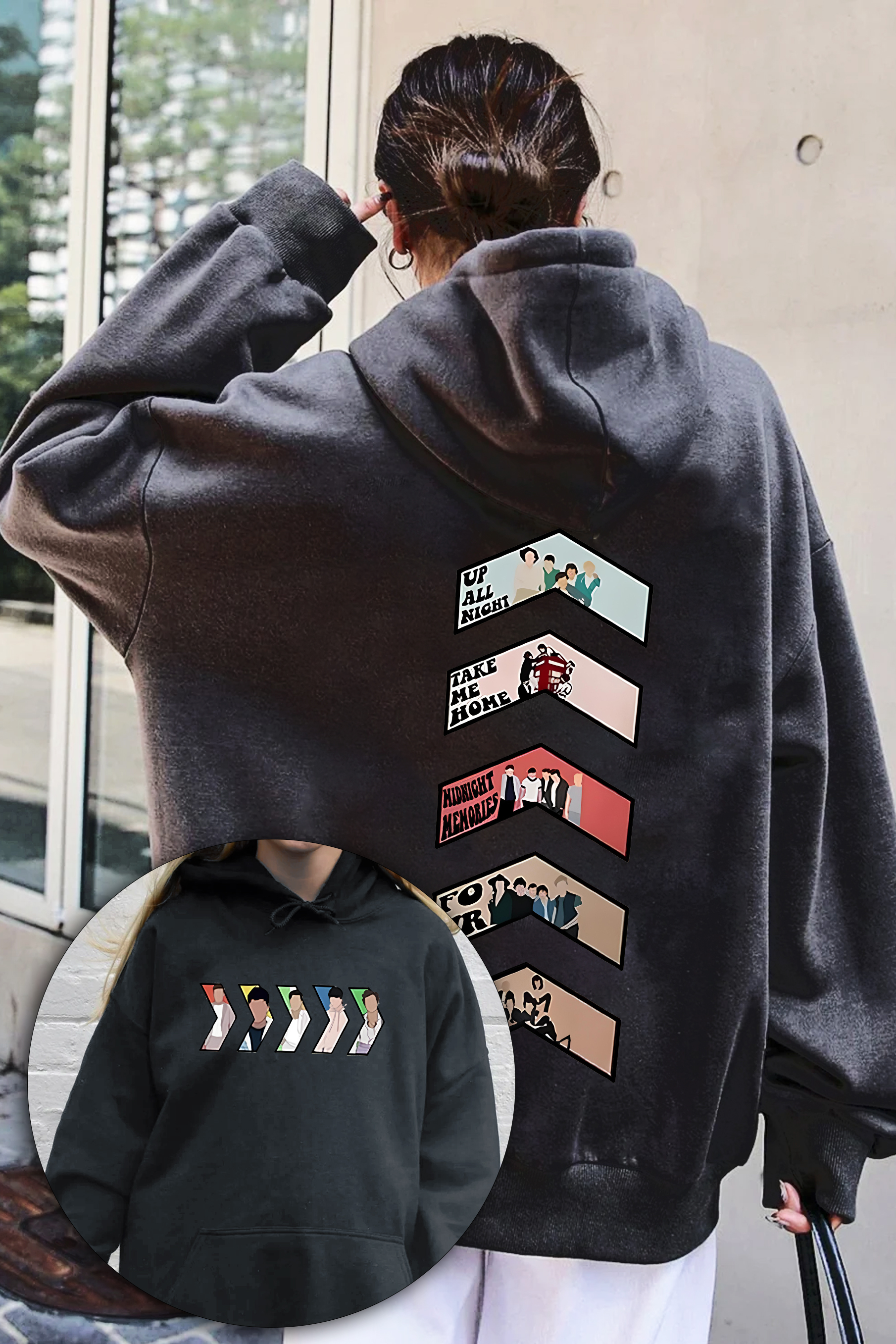 New All Album 1D Hoodie For Women