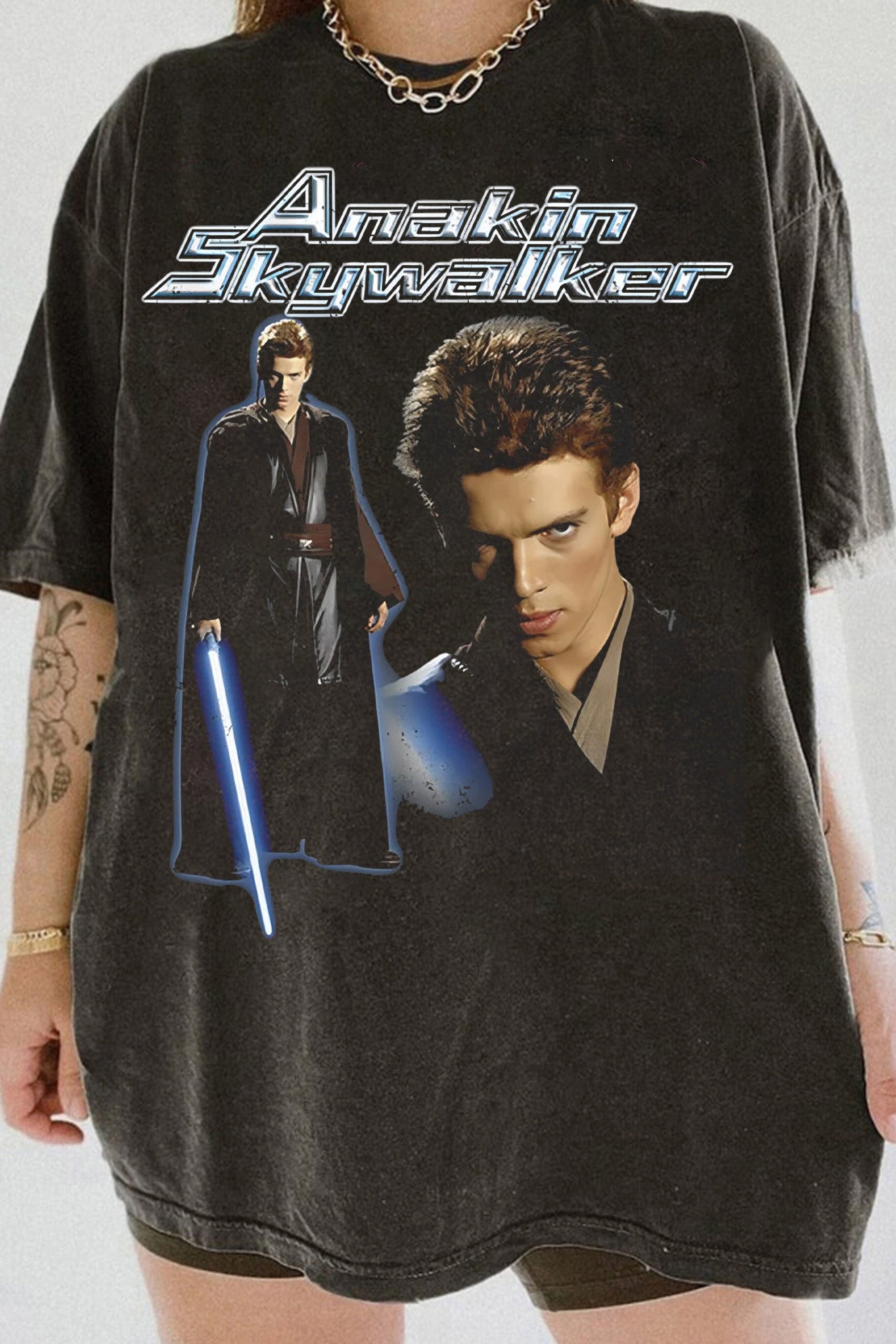 New T-Shirt Anakin Skywalker Merch, Shirt Anakin Skywalker Portrait For Women