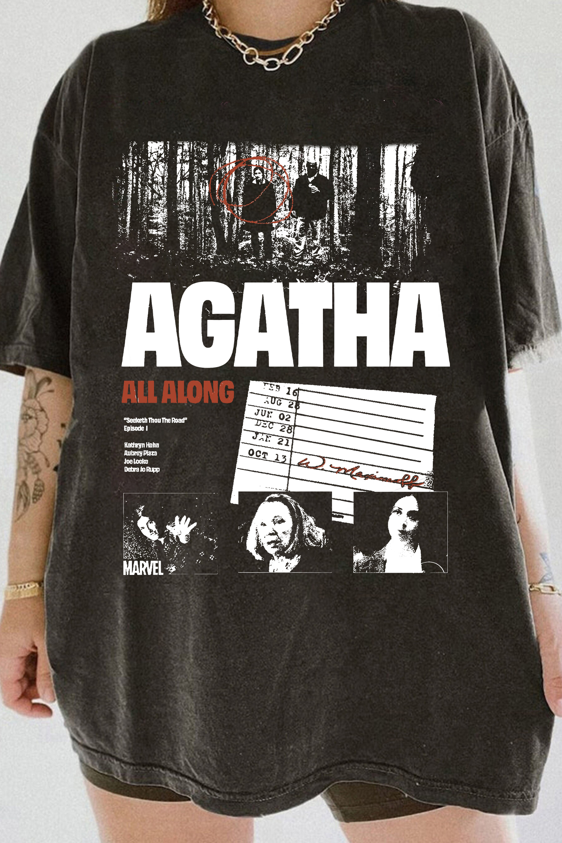 New T-Shirt Agatha All Merch, Shirt Agatha All Along Episode For Women