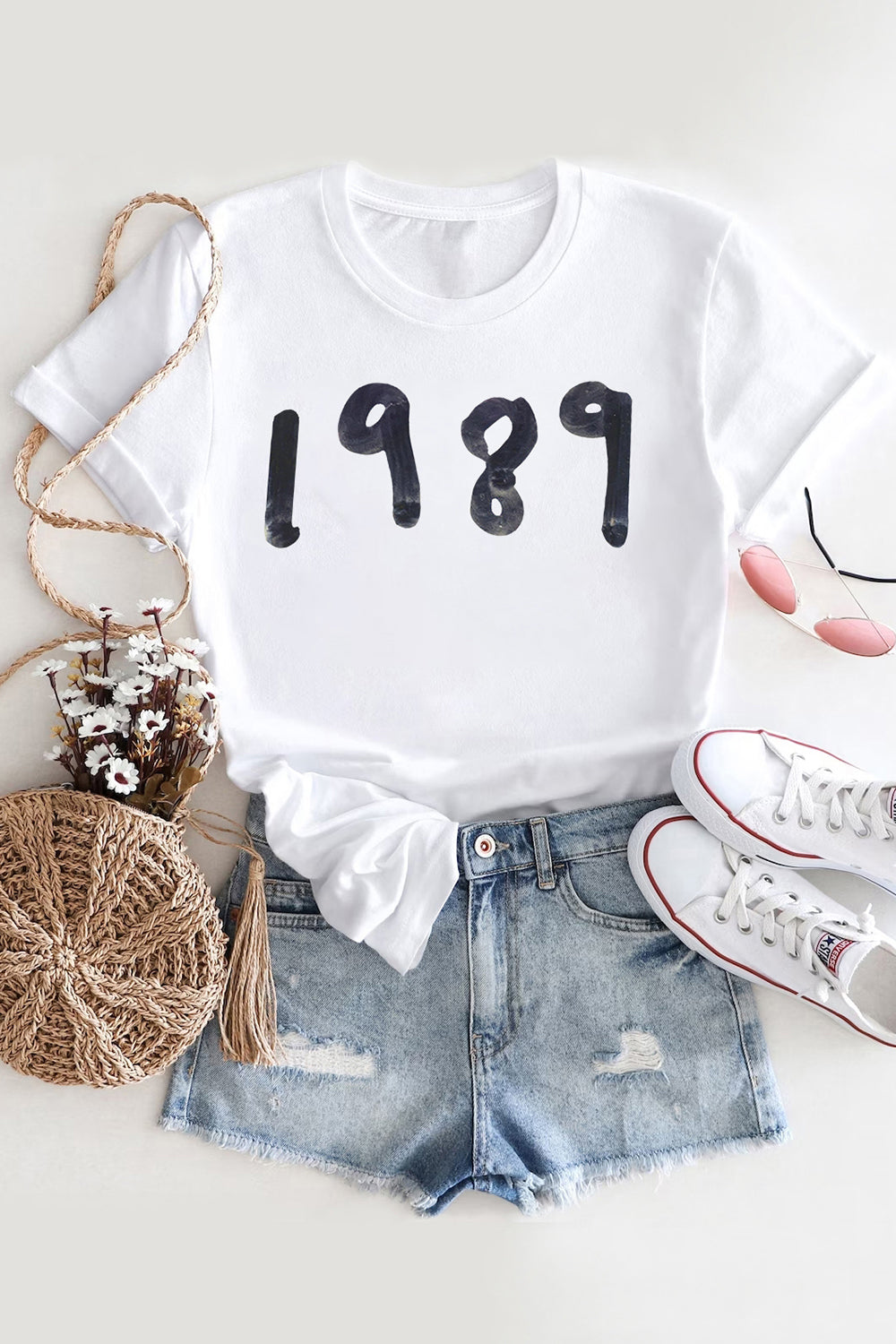 New T-Shirt Album 1989 Merch, Shirt Album 1989 Taylor Vintage For Women