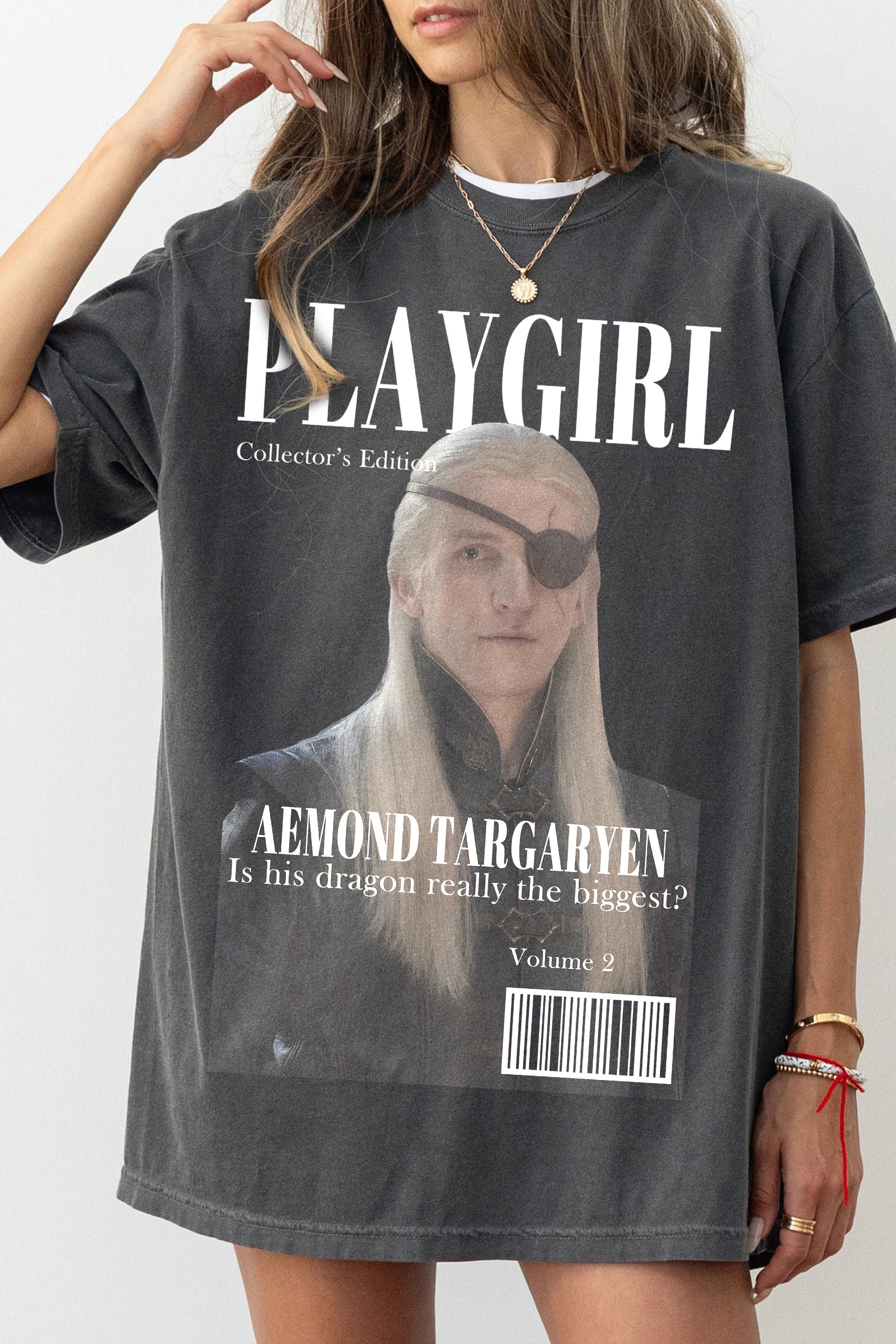 New T-Shirt Aemond Targaryen Merch, Shirt Aemond Targaryen Magazine Cover For Women