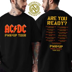 AC DC PWR UP 2025 Are You Ready PWR UP North America Tour 2025, AC DC PWR T-Shirt