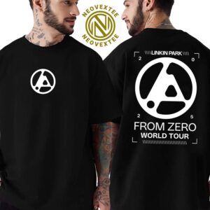 New Linkin Park Merch Tee For From Zero World Tour 2025 Two Sides, Linkin Park Merch T-Shirt