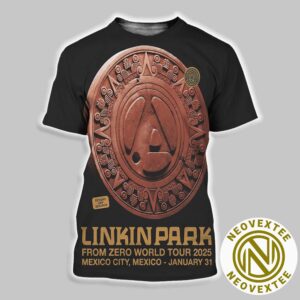 Linkin Park For Mexico City Mexico From Zero World Tour 2025, Linkin Park Tour T-Shirt